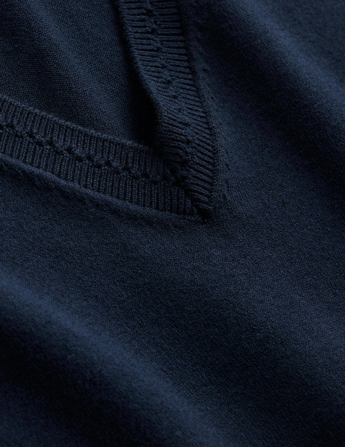 Débardeur Catriona col V en coton-Bleu marine-6