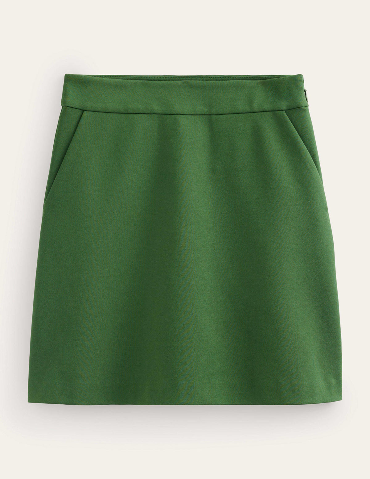 Ponte A-line Mini Skirt-Winter Green-5