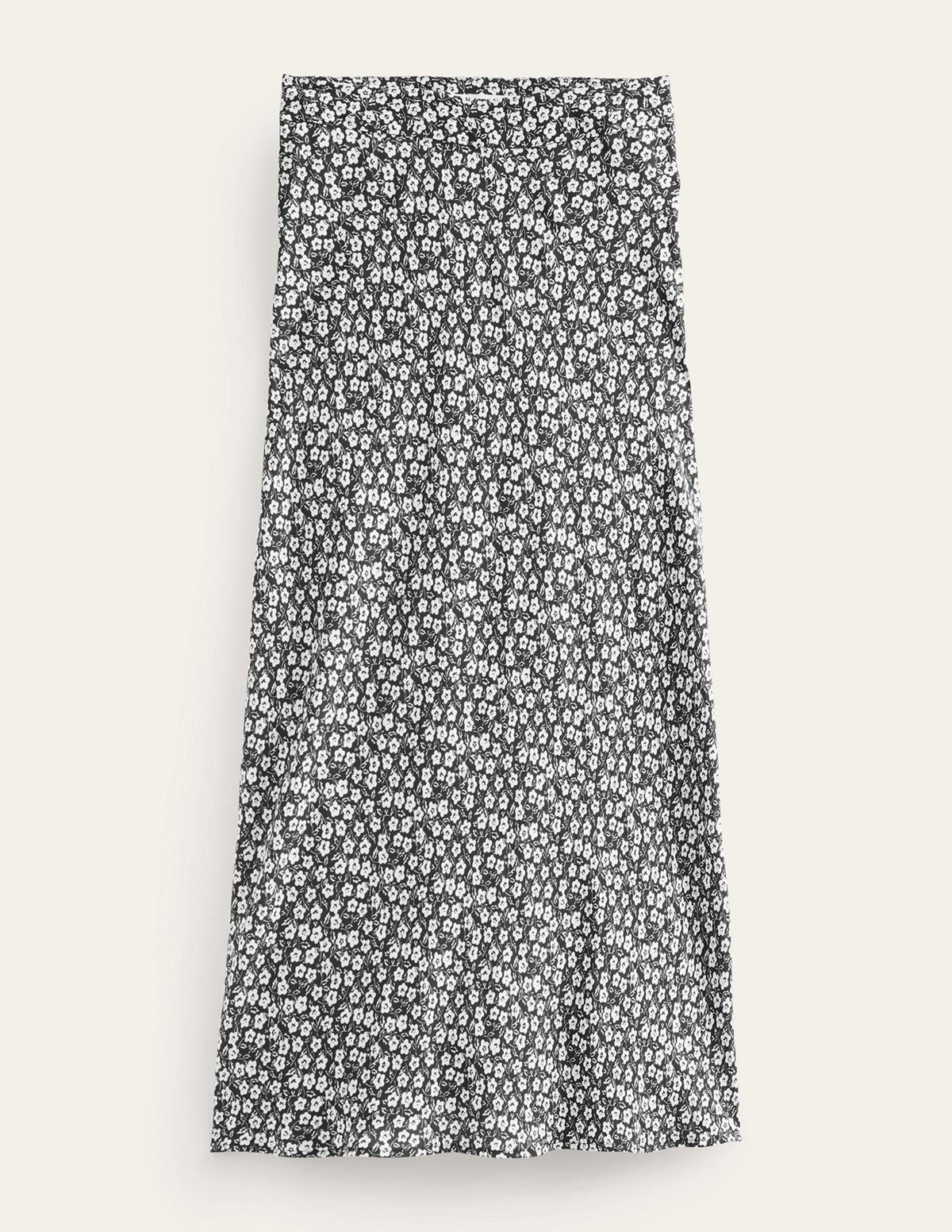 Jupe midi imprimée à coupe en biais-Noir, motif Petal Pop - Image 6