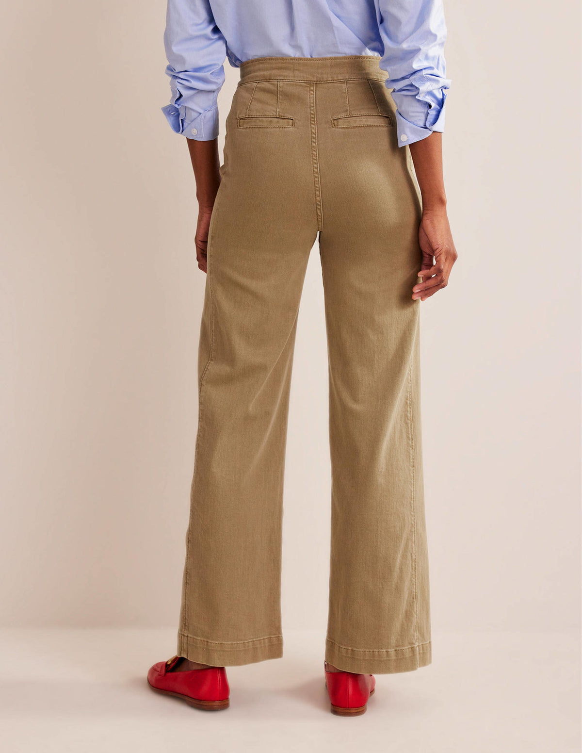 Pantalon de marin large-Blé-3