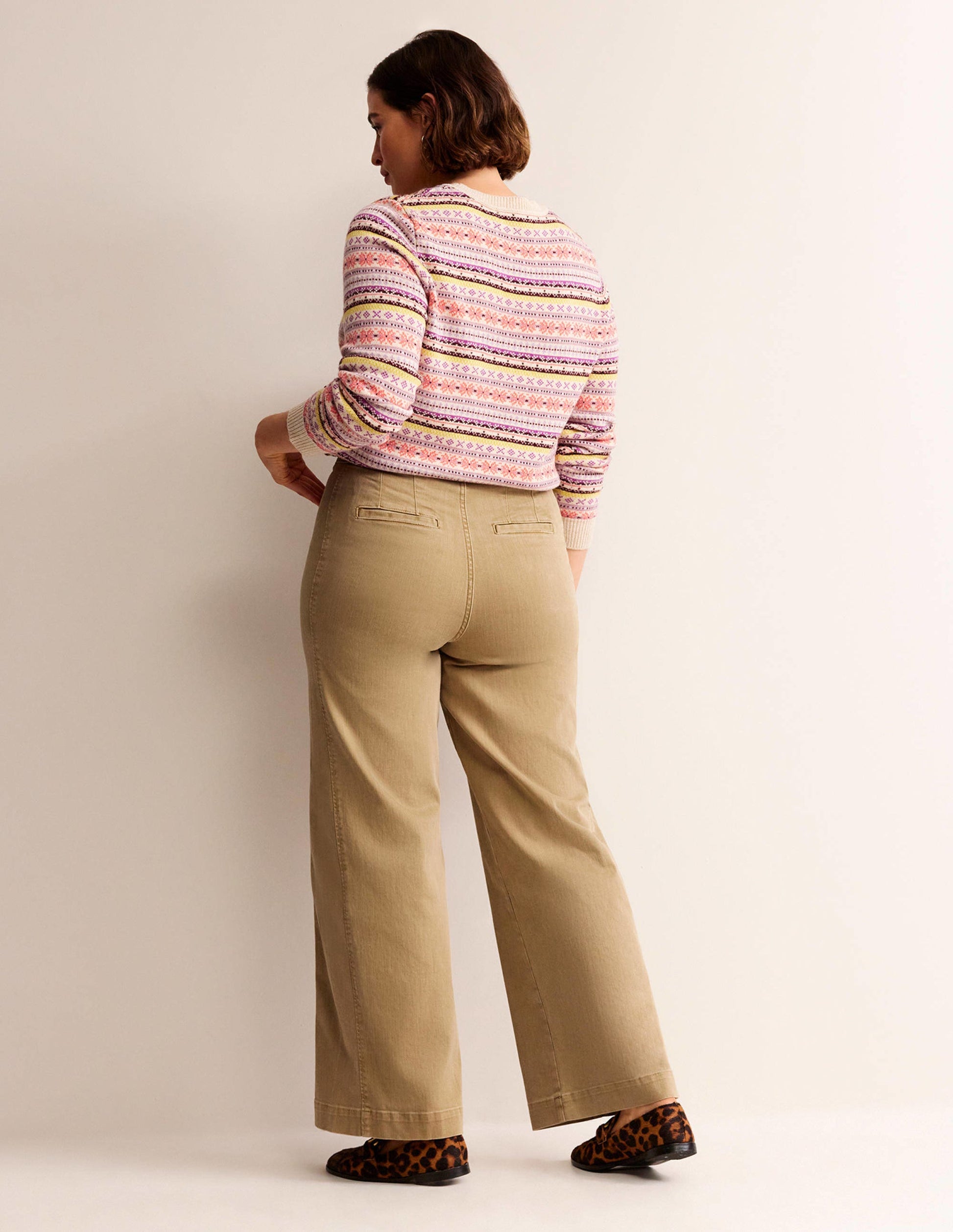 Pantalon de marin large-Blé-7