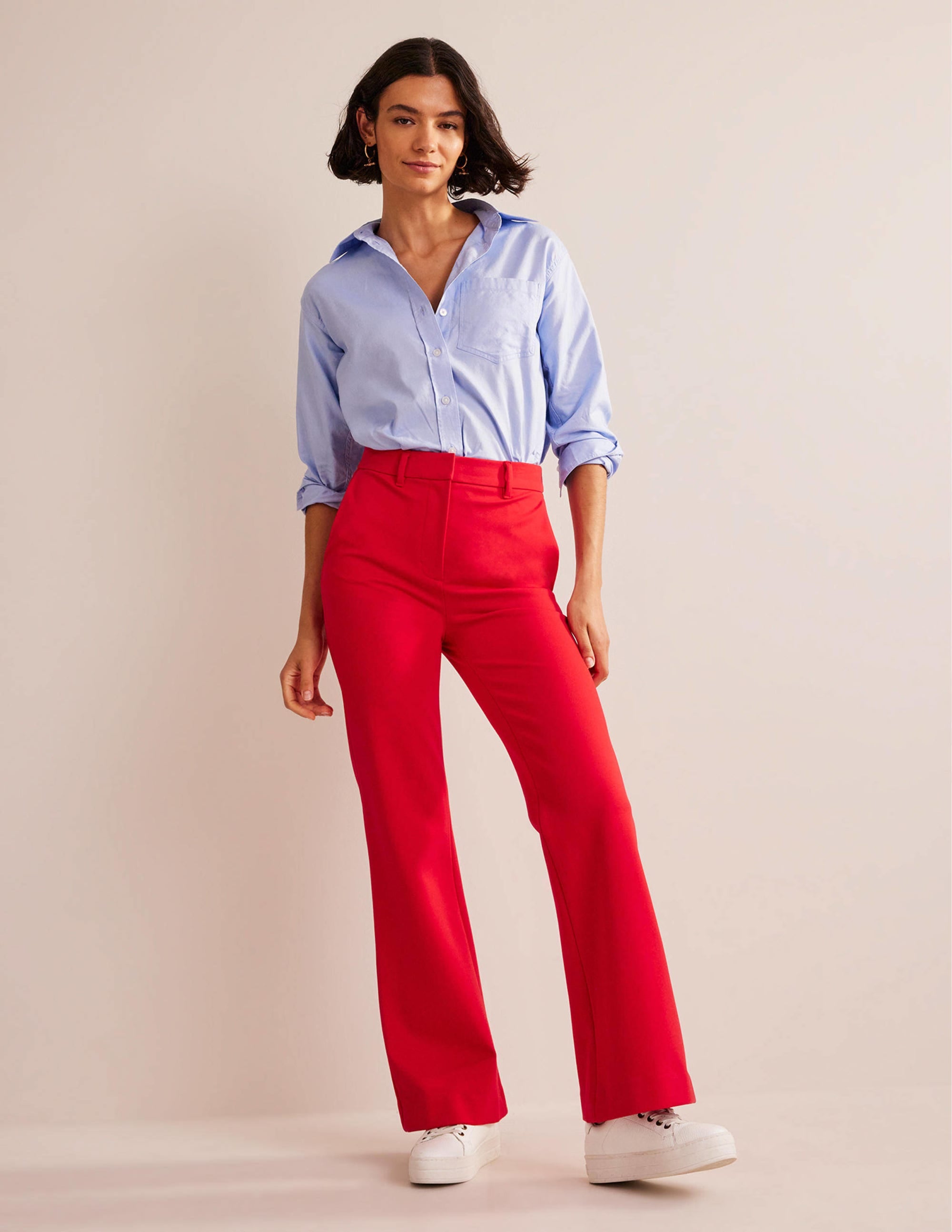 Brompton Ponte Trousers-Hot Pepper - Image 1