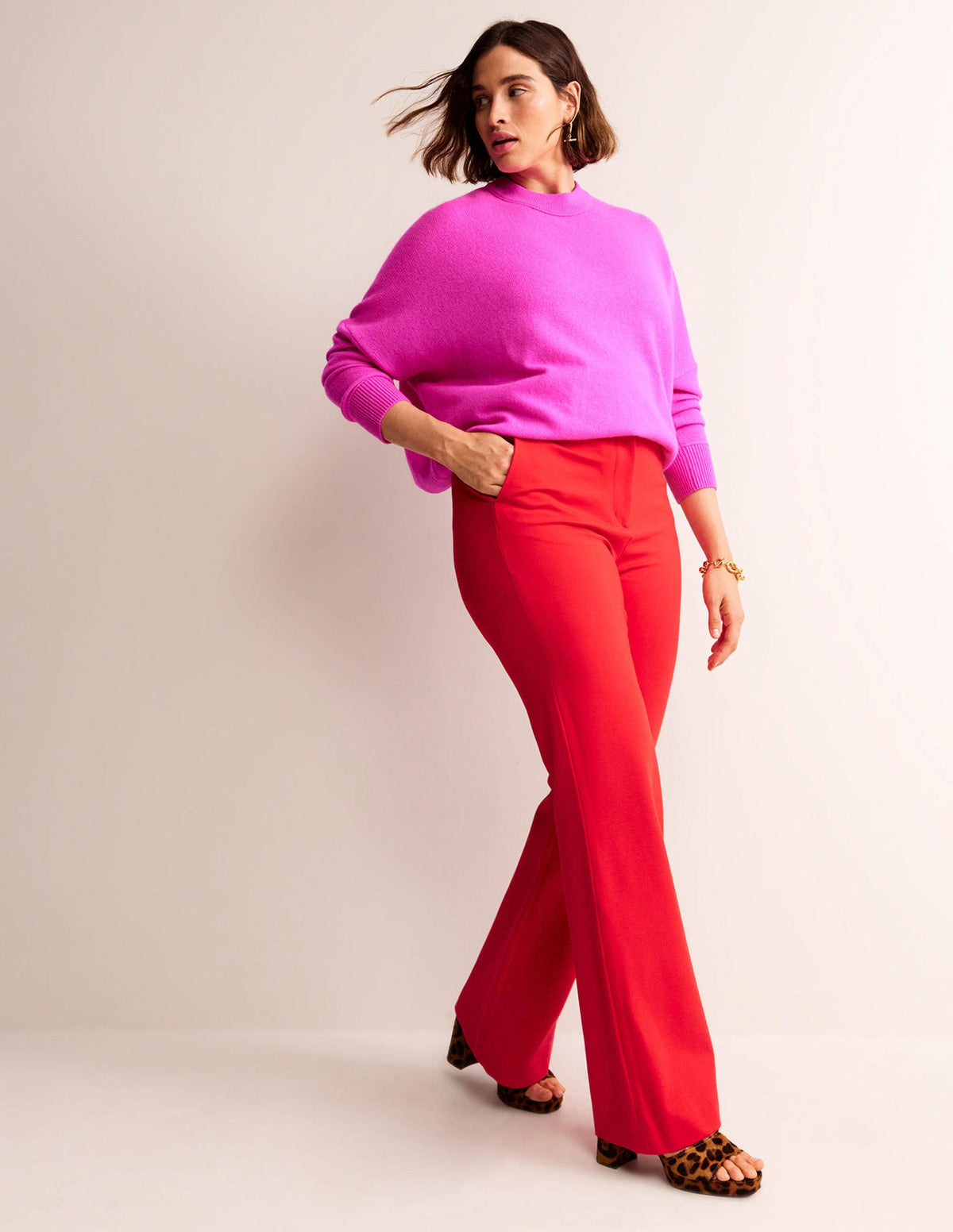 Brompton Ponte Trousers-Hot Pepper - Image 5