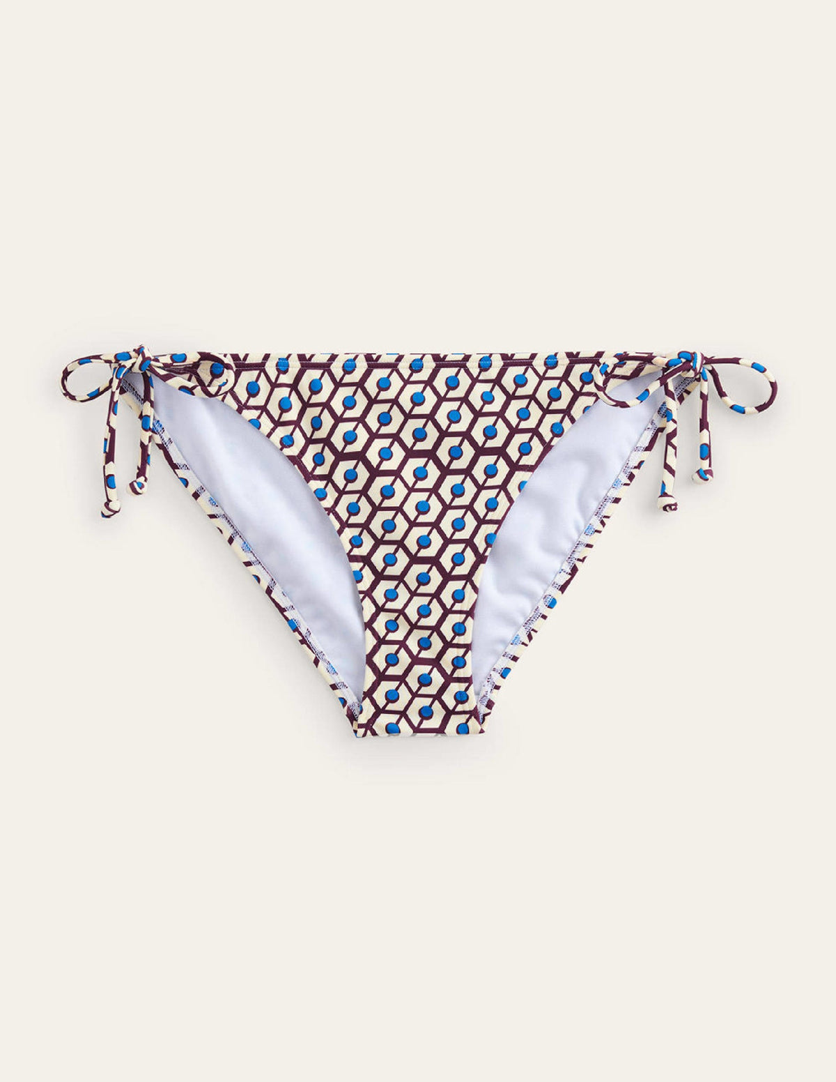 Symi String Bikini Bottoms-Dark Burgundy, Reverie-5