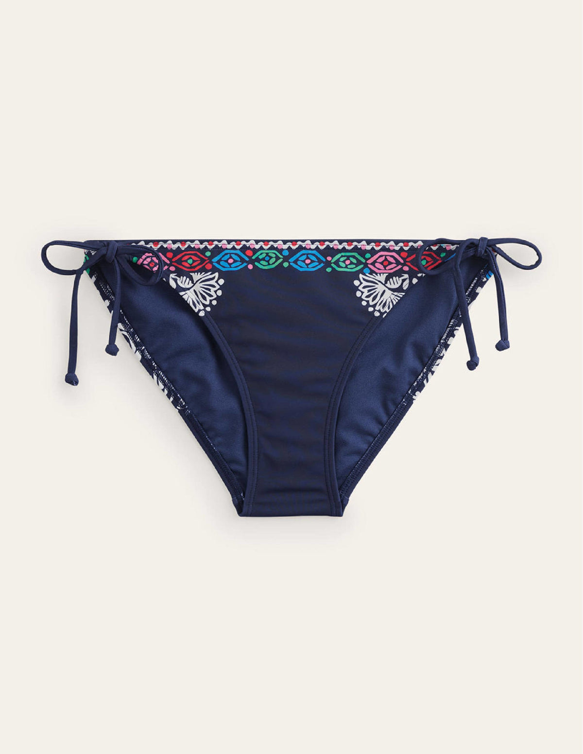 Symi Bikinihose zum Binden-Mitternacht, Kurbits Floral - Image 5