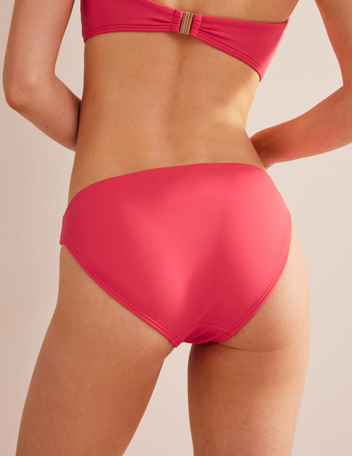 Klassische Bikinihose-Rosa Beere-3