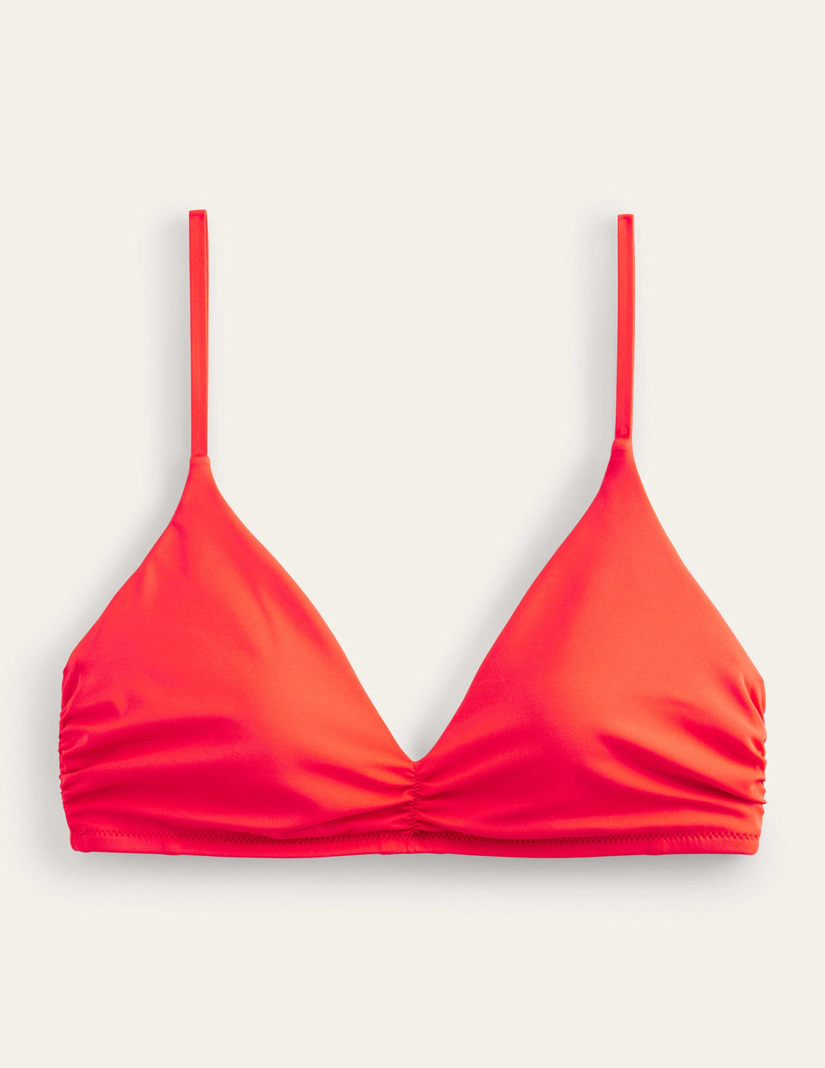 Ruched V-neck Bikini Top-Firework - Image 5