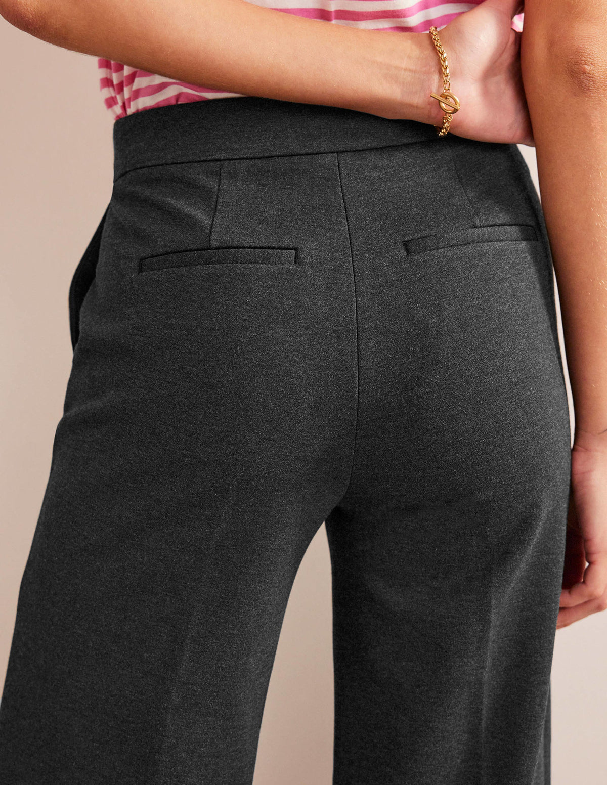 Westbourne Ponté-Hose-Anthrazit meliert-2
