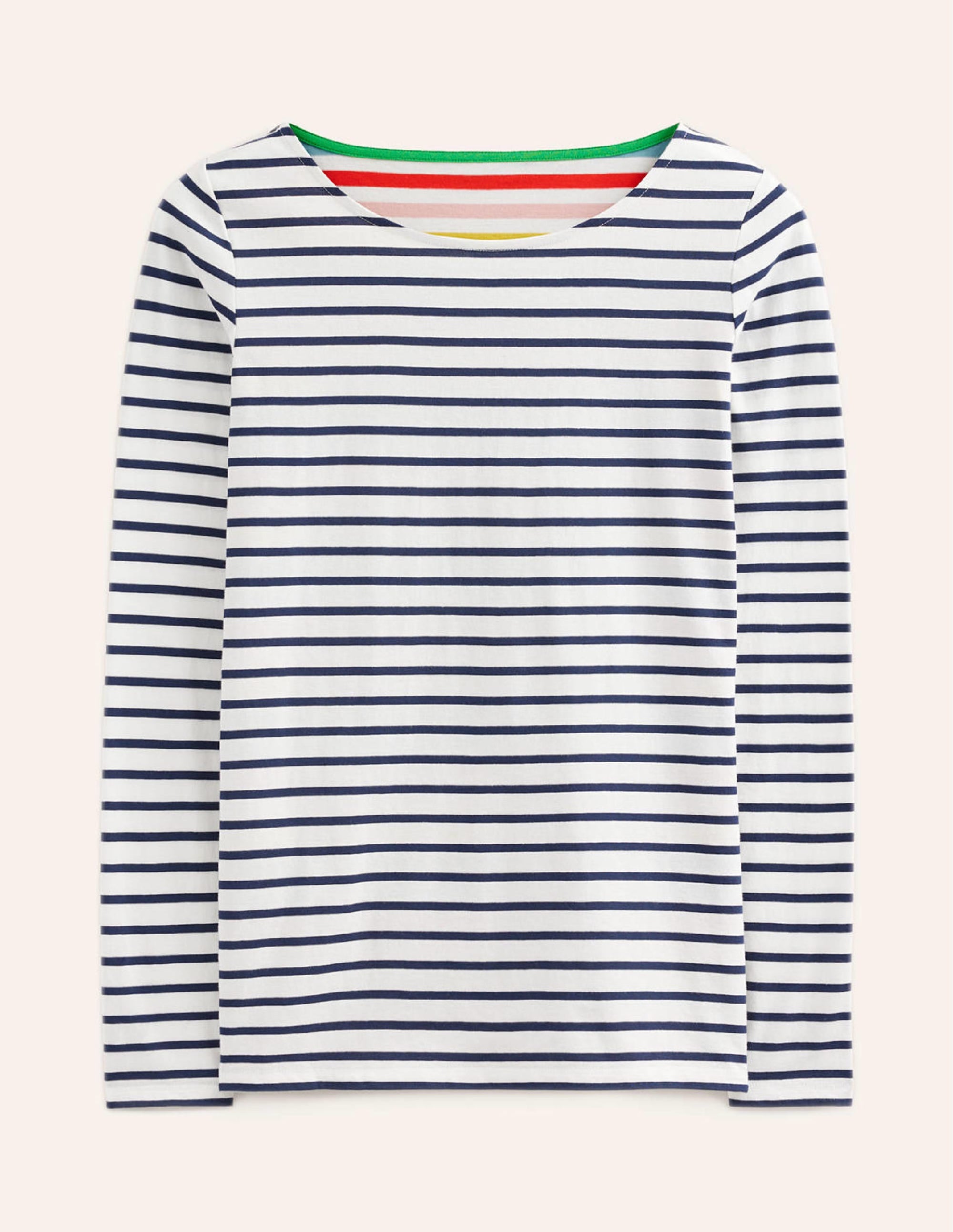 Ella Breton-Shirt mit langen Ärmeln-Regenbogen Bunt Gestreift - Image 5