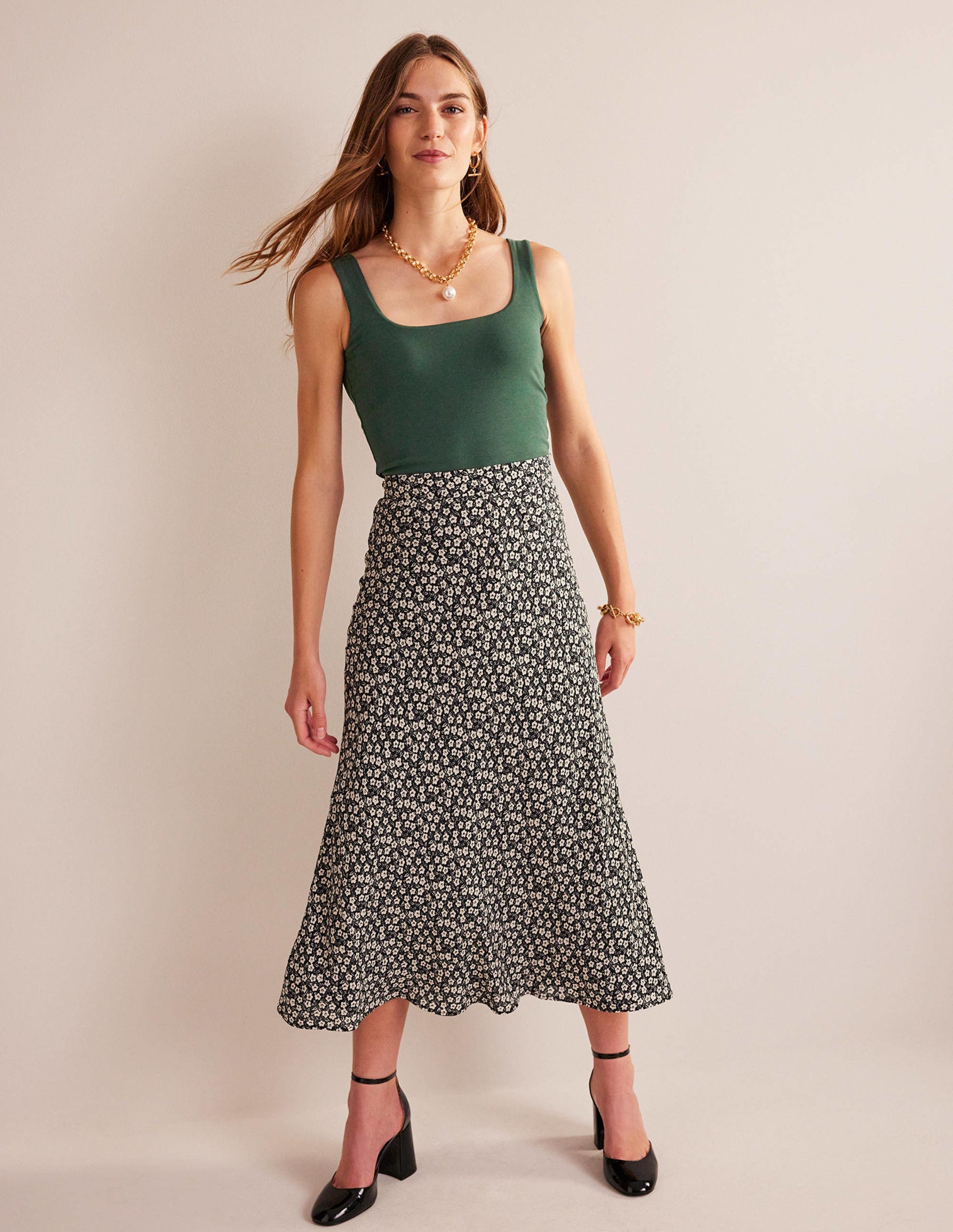 Doppellagiges Tanktop mit eckigem Ausschnitt-Chatsworth-Grün-4