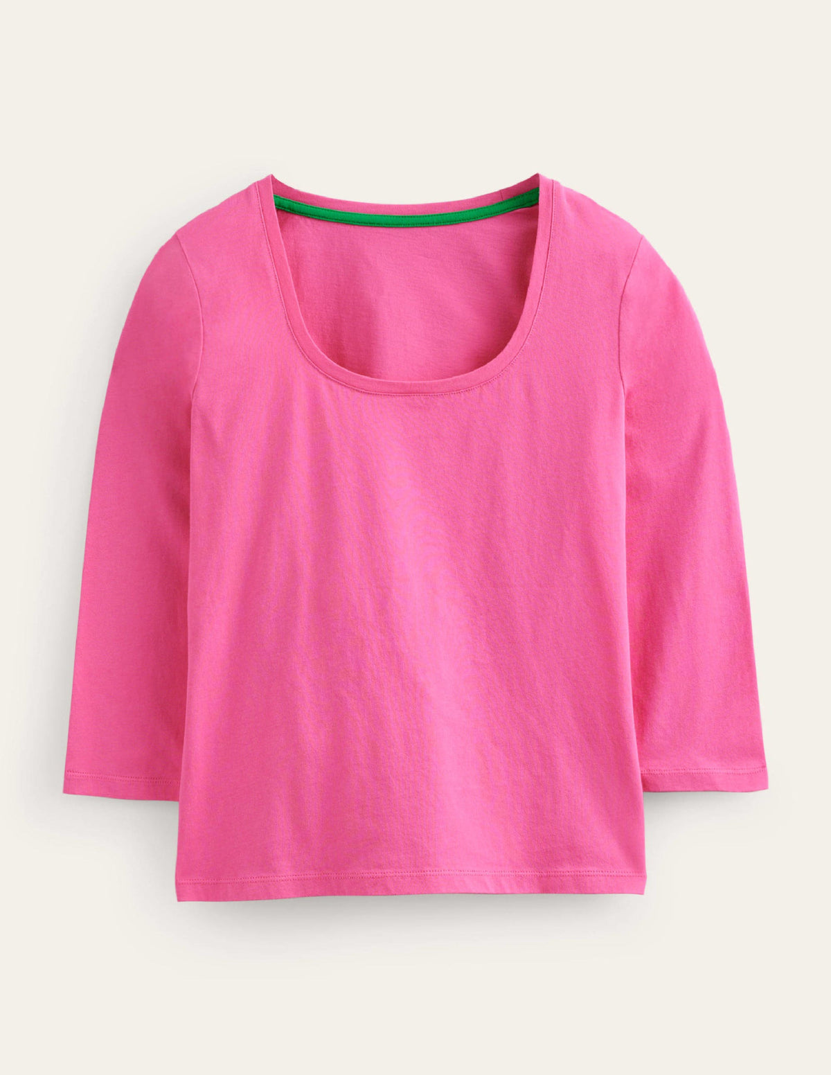 ¾-langes Oberteil mit tiefem Rundhalsausschnitt-Pink - Image 5