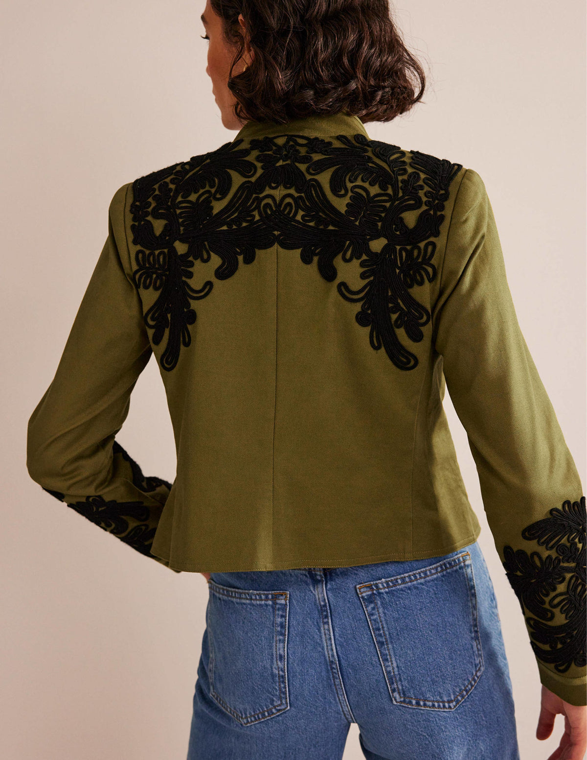 Warwick Bestickte Jacke-Olivgrün - Image 3