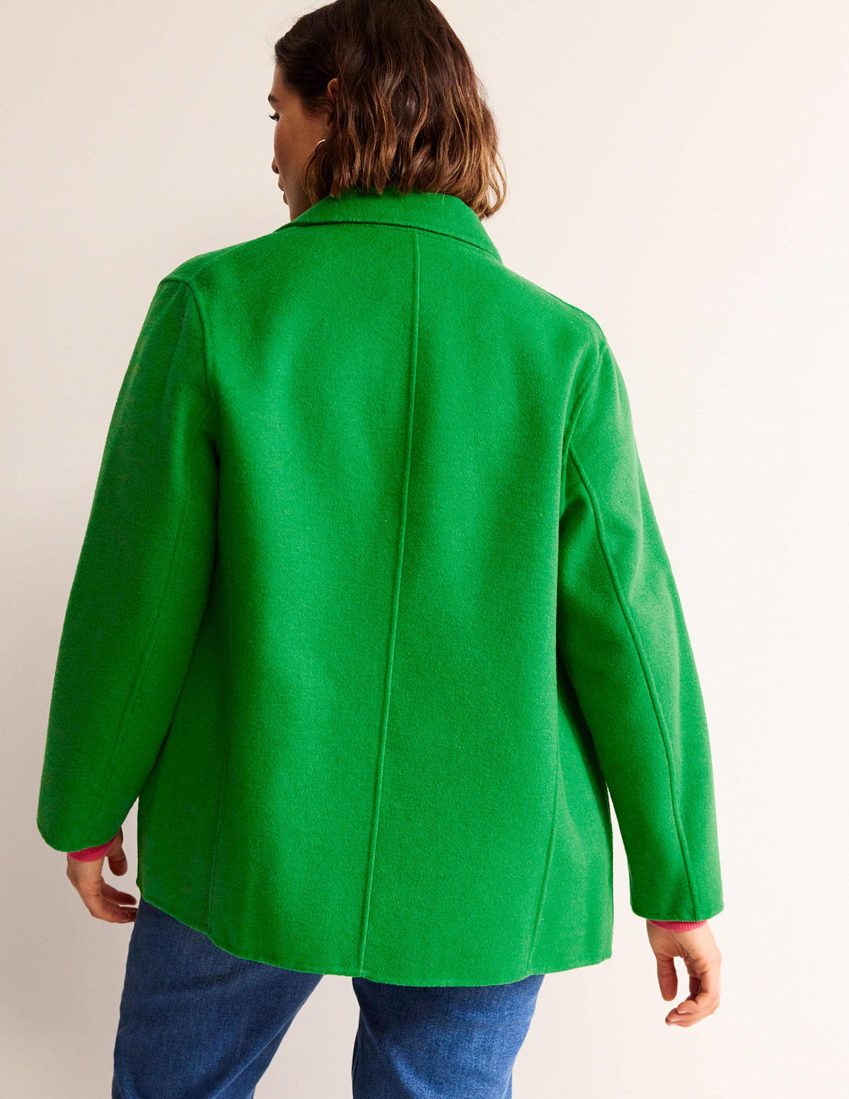 Cabanjacke aus Wollmischung-Highland-Grün-7