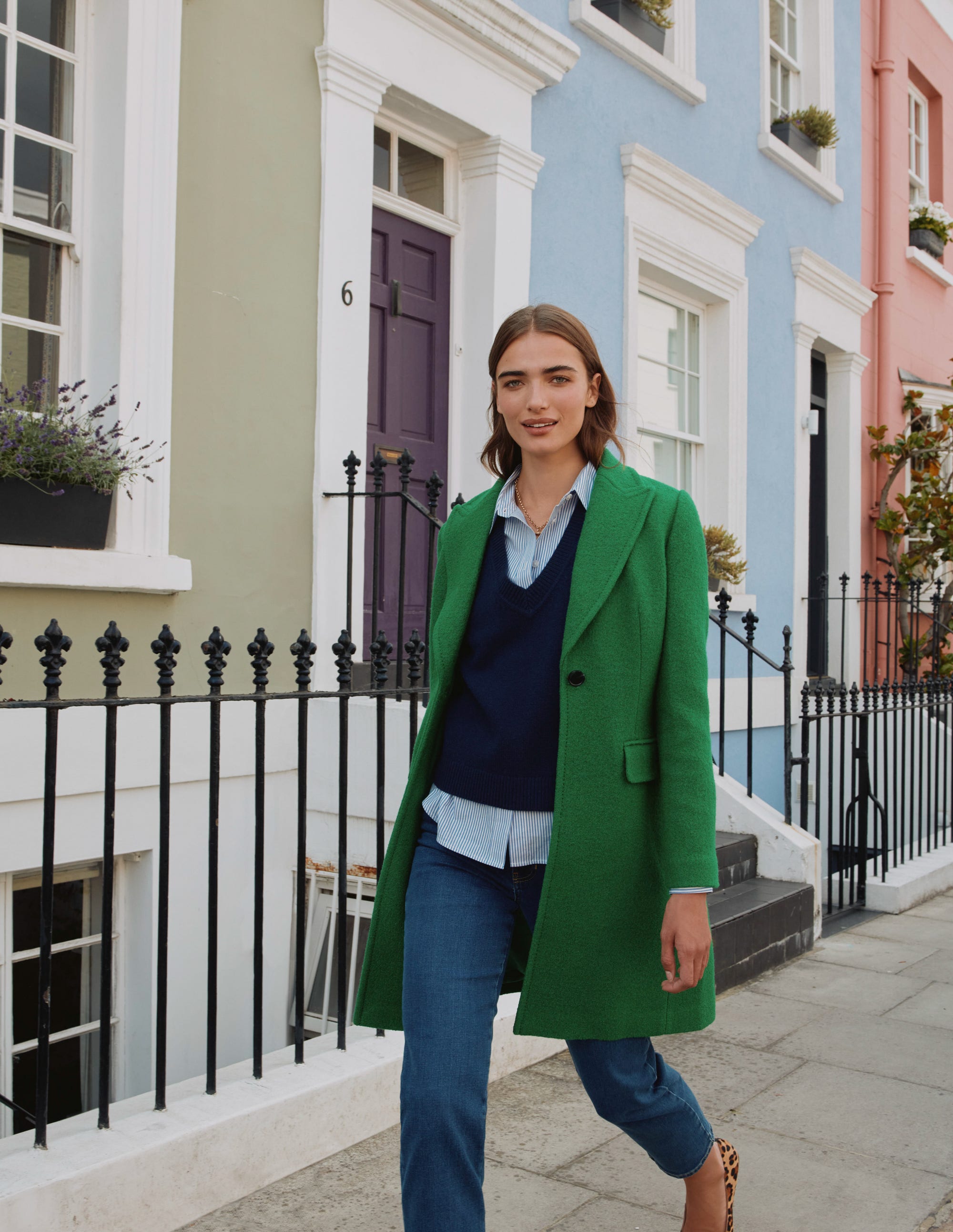 Canterbury Textured Coat-Green - Image 5