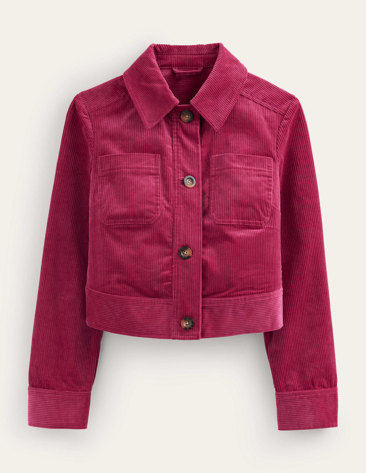 Cordjacke-Warmes Cranberryrot - Image 6