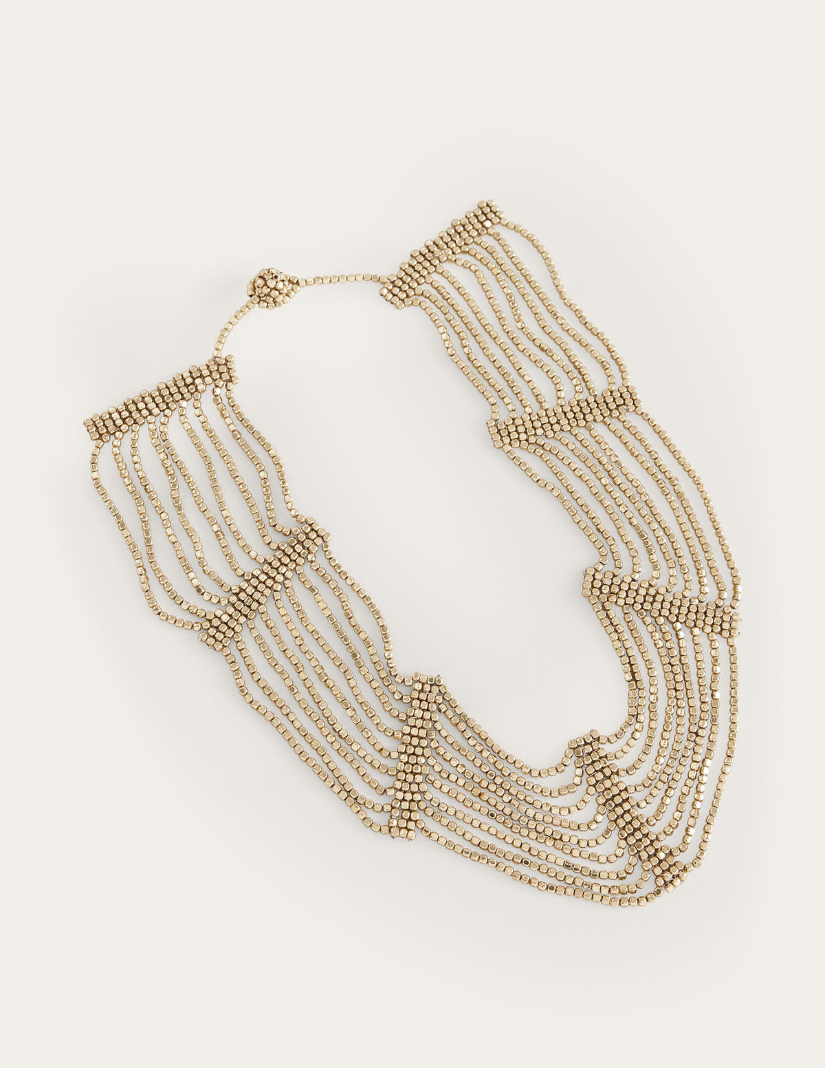 Bead Layer Necklace-Gold - Image 2