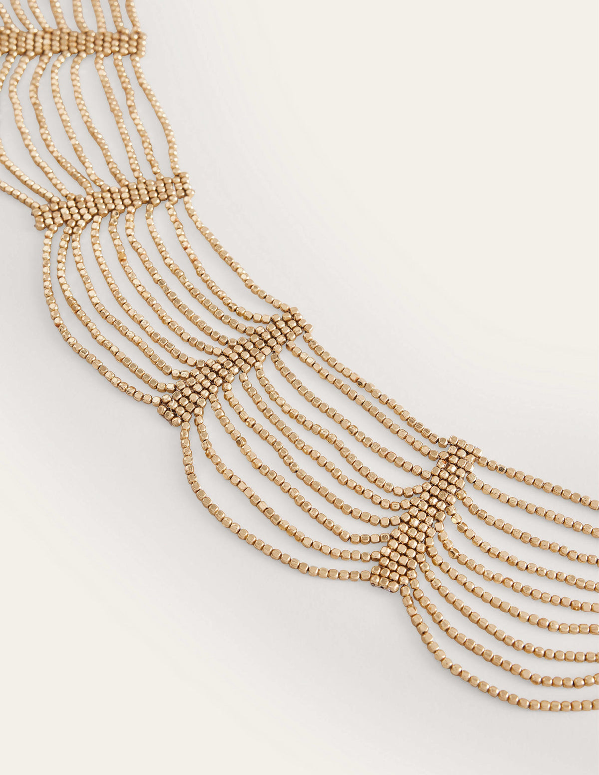 Bead Layer Necklace-Gold - Image 3