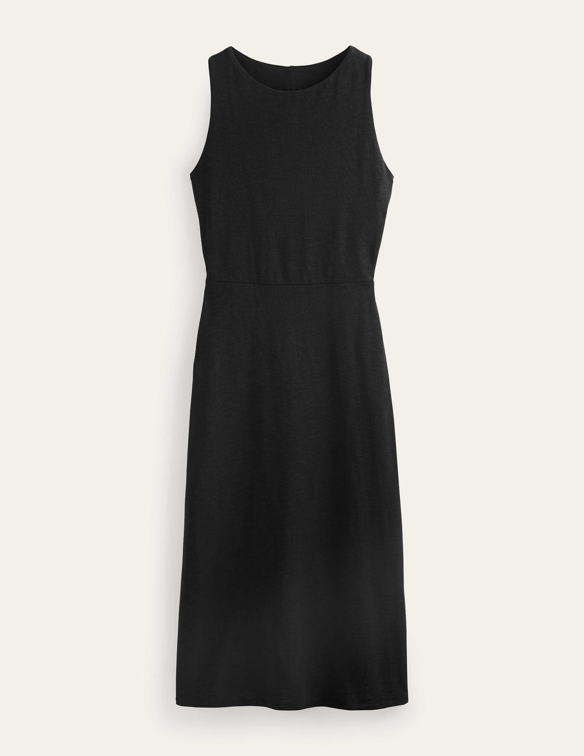 Robe colonne longueur midi en jersey-Noir-5