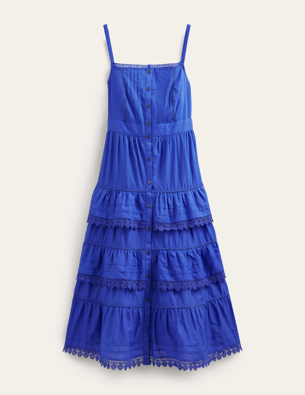 Gestuftes Midikleid-Saphirblau - Image 6