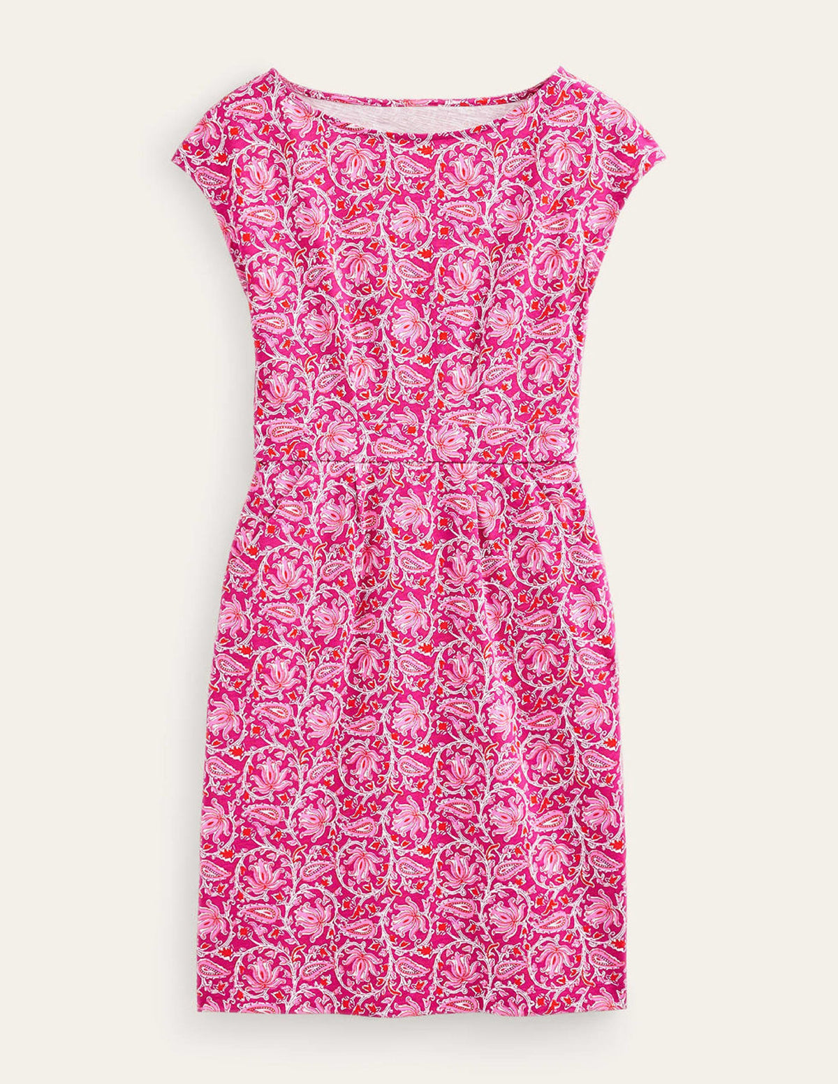 Florrie Jerseykleid-Himbeerrot, Weinreben - Image 7