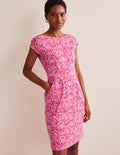Florrie Jerseykleid-Himbeerrot, Weinreben