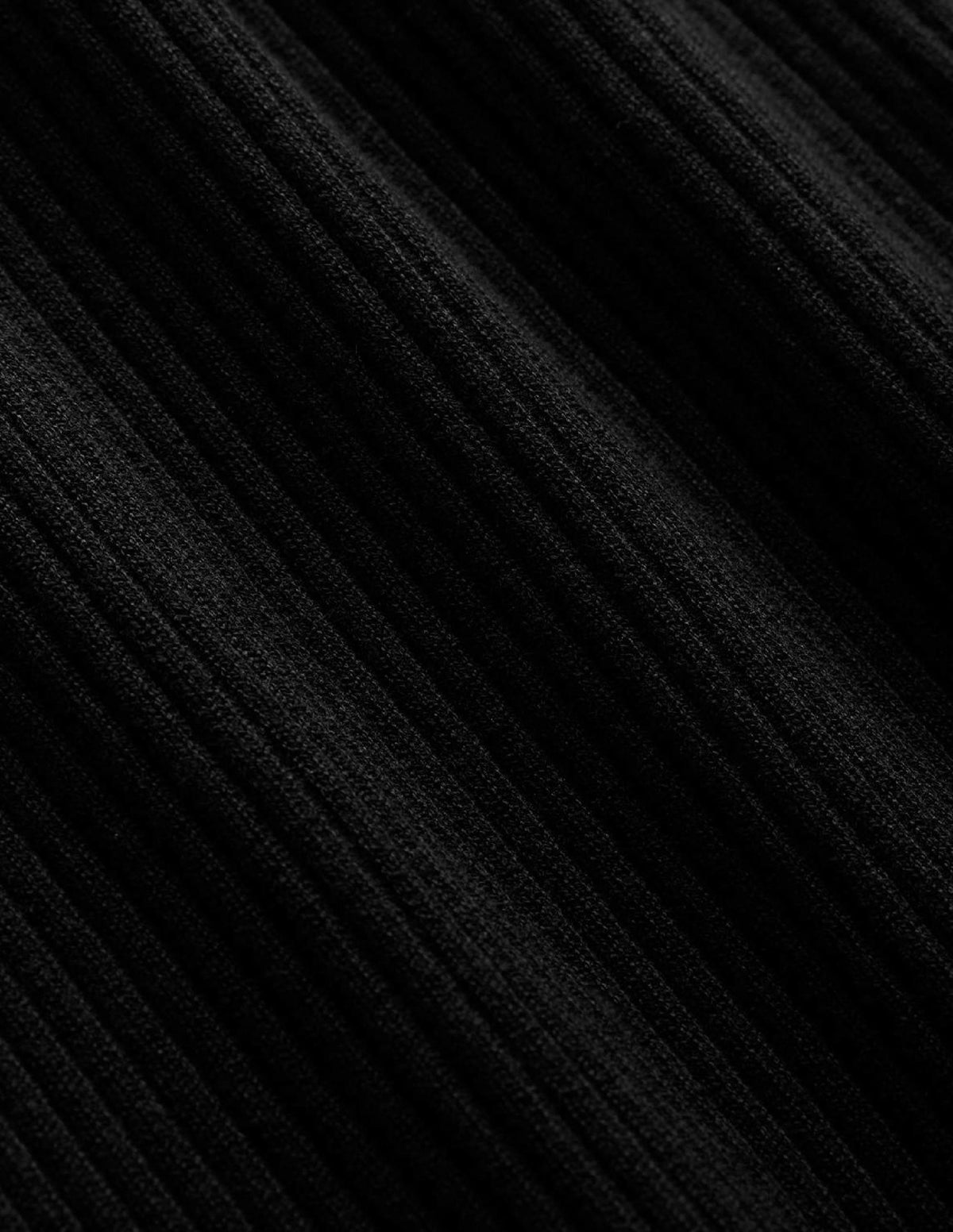 Schulterfreies Rippstrickoberteil-Schwarz-6