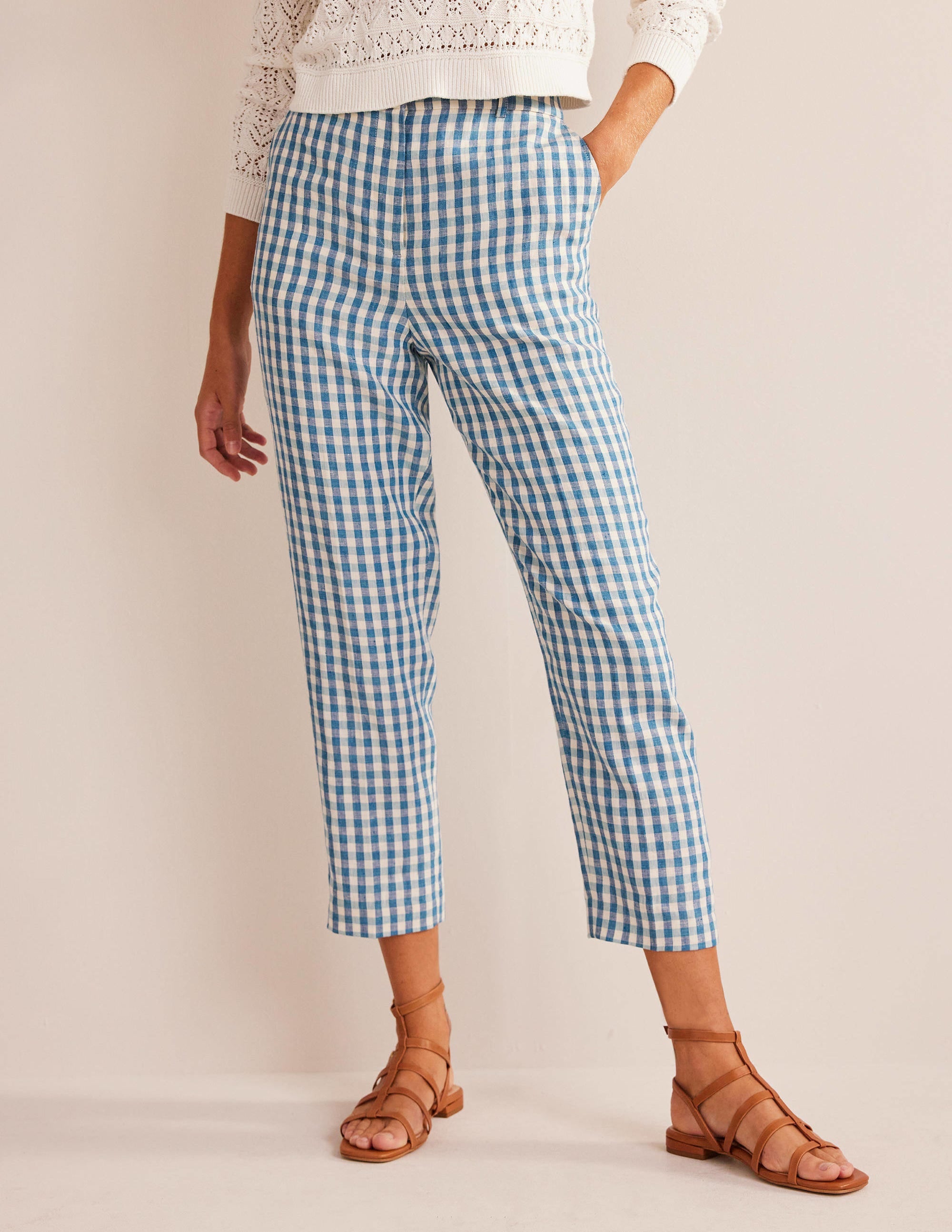 Kew Leinenhose-Kariert - Image 4