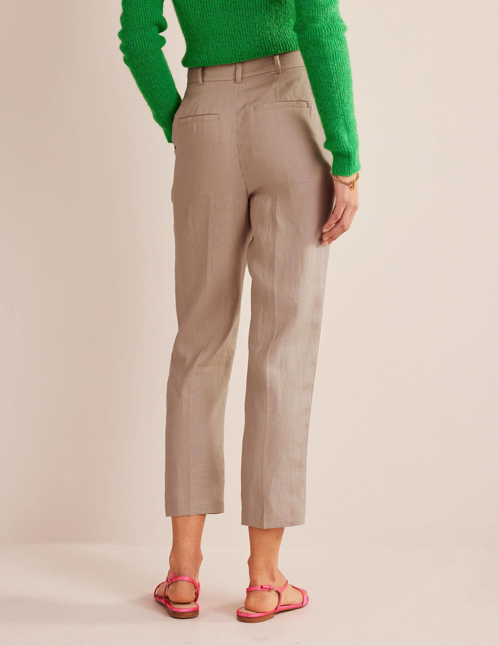 Kew Leinenhose-Seilbraun - Image 3