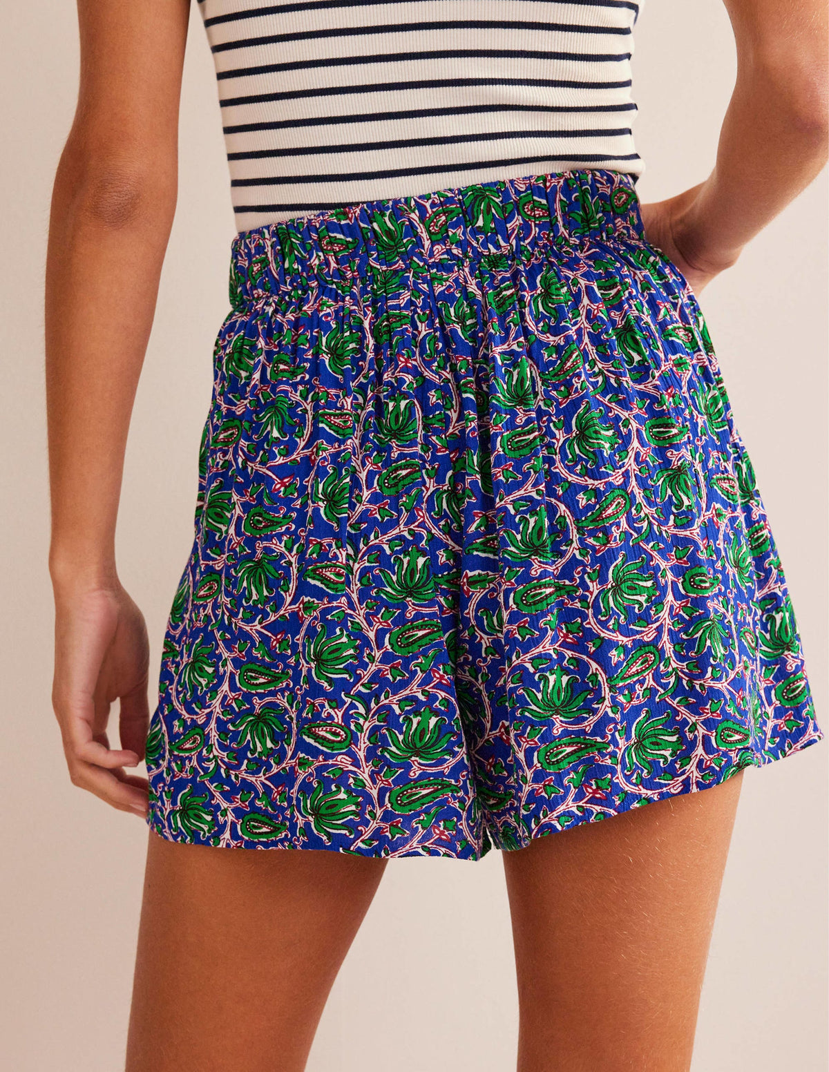 Knittershorts-Blaue Welle, Weinrebe - Image 3