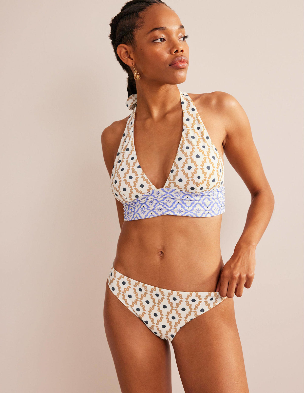Klassische Bikinihose-Bunt, Geometrisches Muster - Image 1