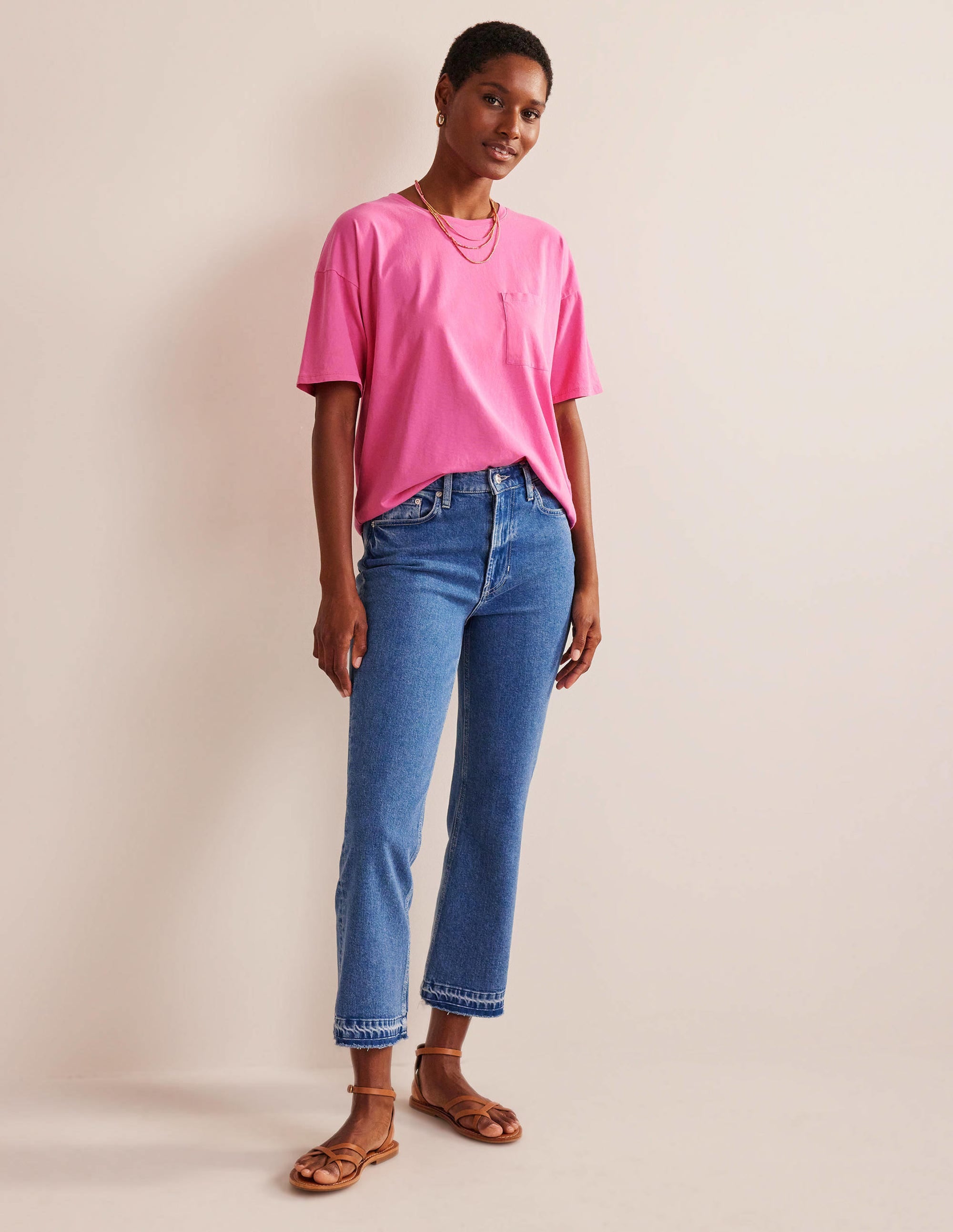 Vorgewaschenes Oversize-T-Shirt-Pflaumenblüte - Image 4
