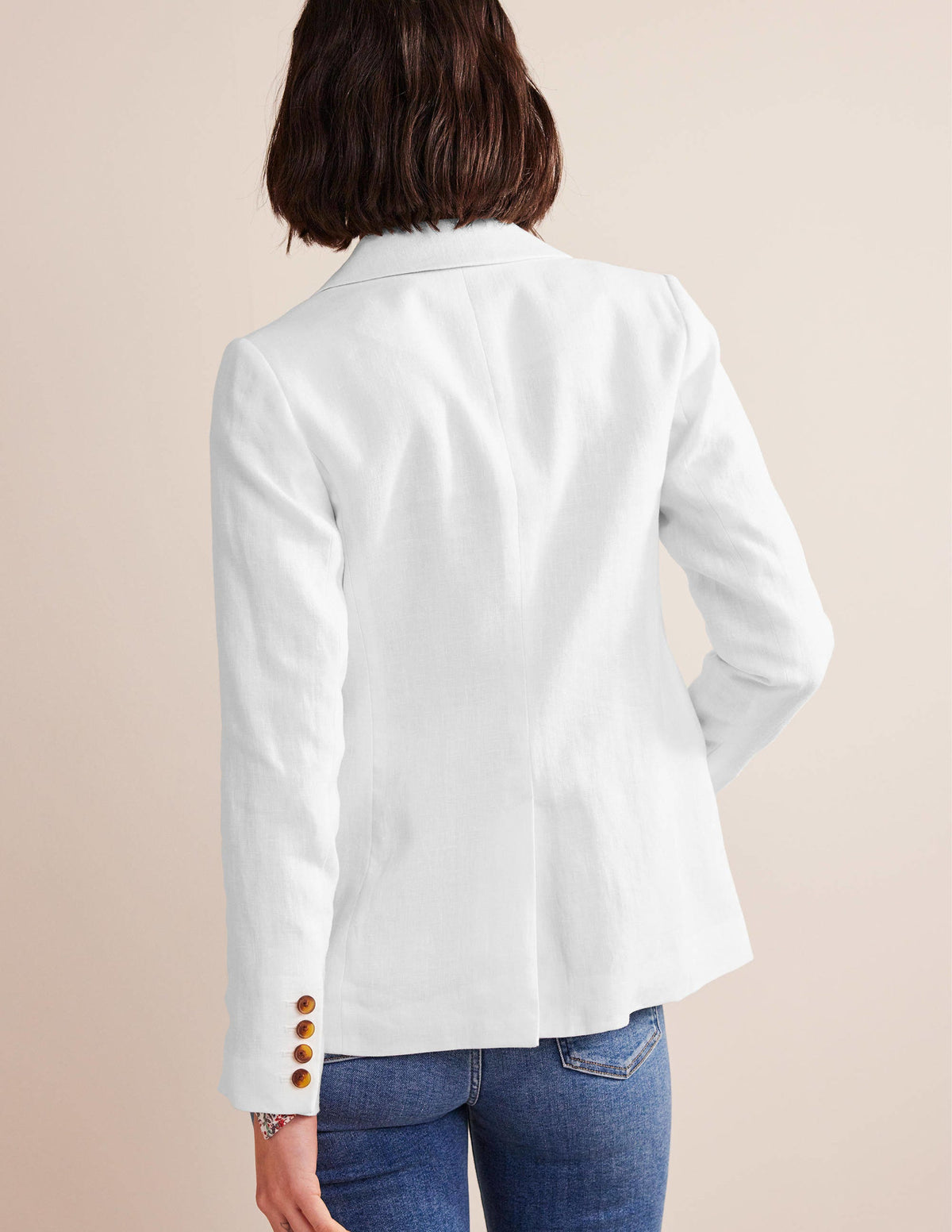 Cambridge Leinenblazer-Weiß - Image 5