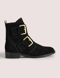 Bottines à doubles boucles-Noir