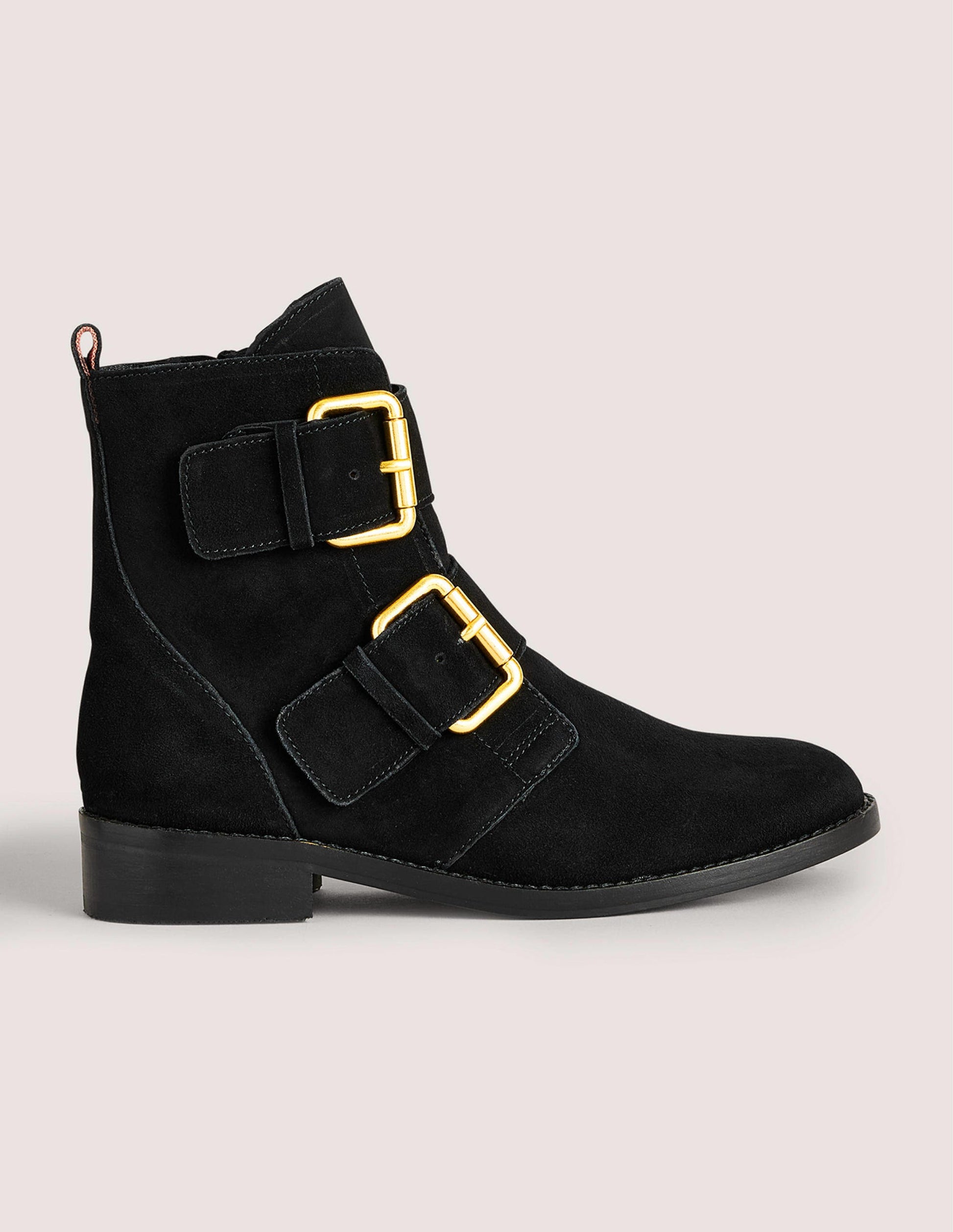 Bottines à doubles boucles-Noir-1