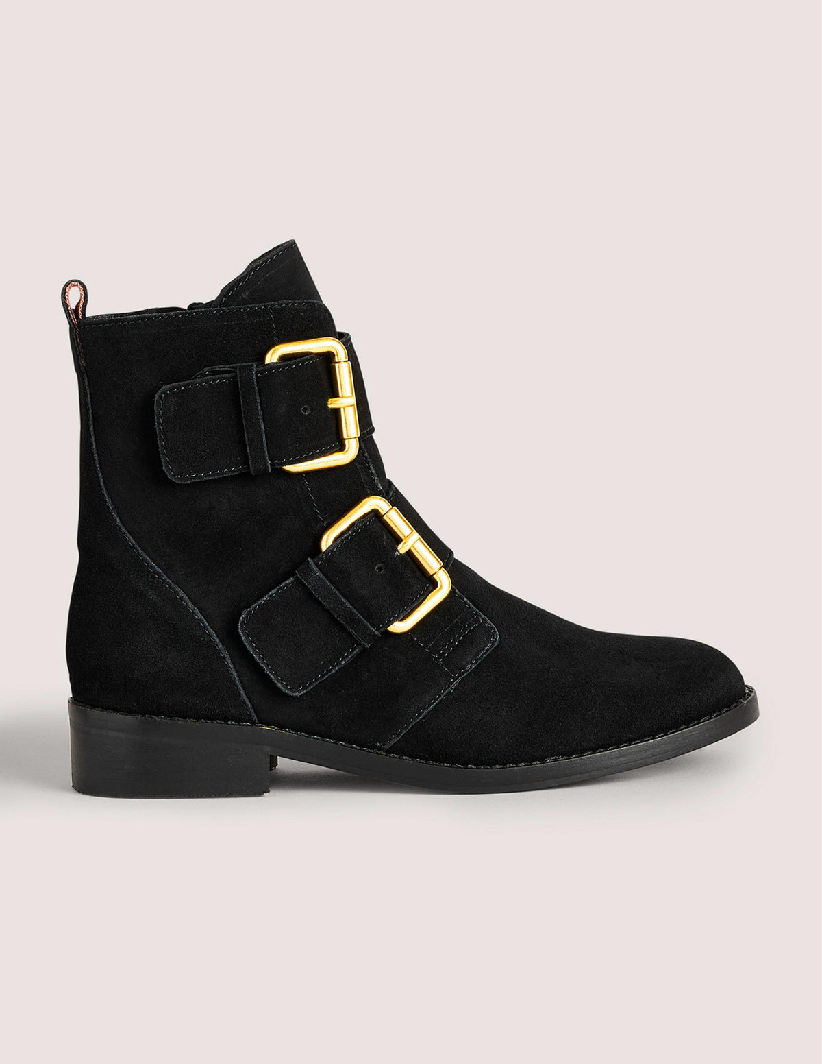 Bottines à doubles boucles-Noir - Image 1