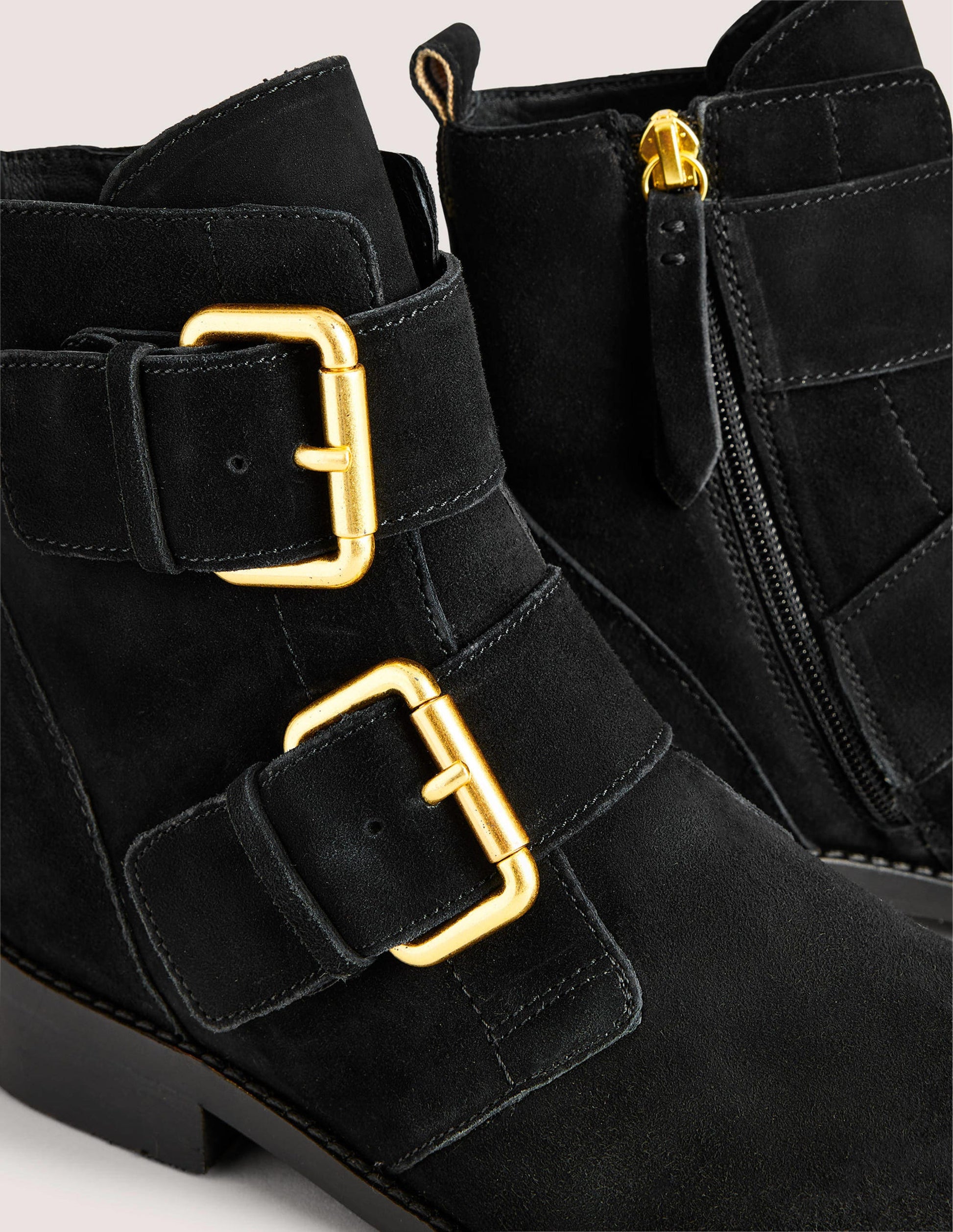 Bottines à doubles boucles-Noir-3