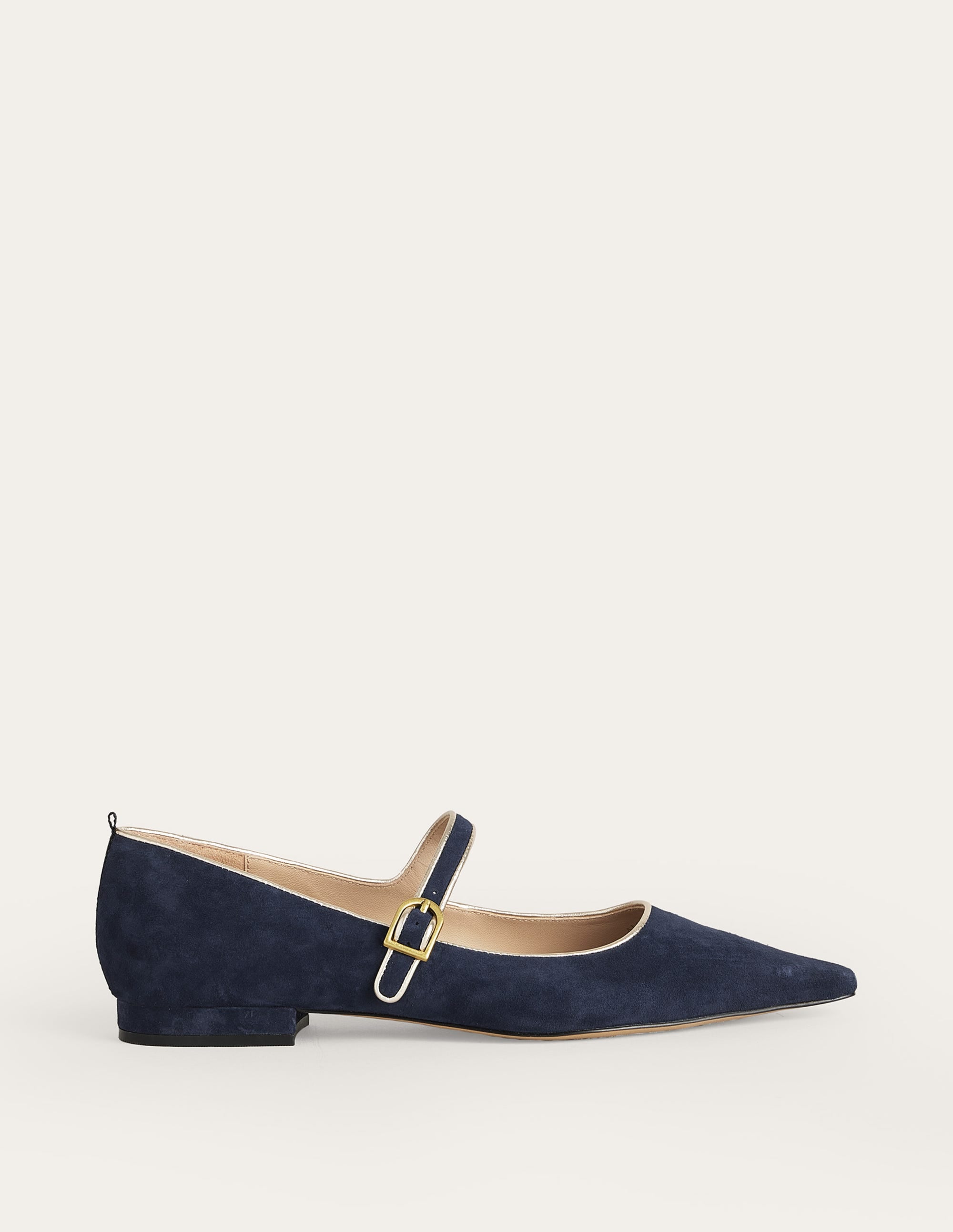 Riemchenschuhe mit spitzer Zehenpartie-Marineblau - Image 1