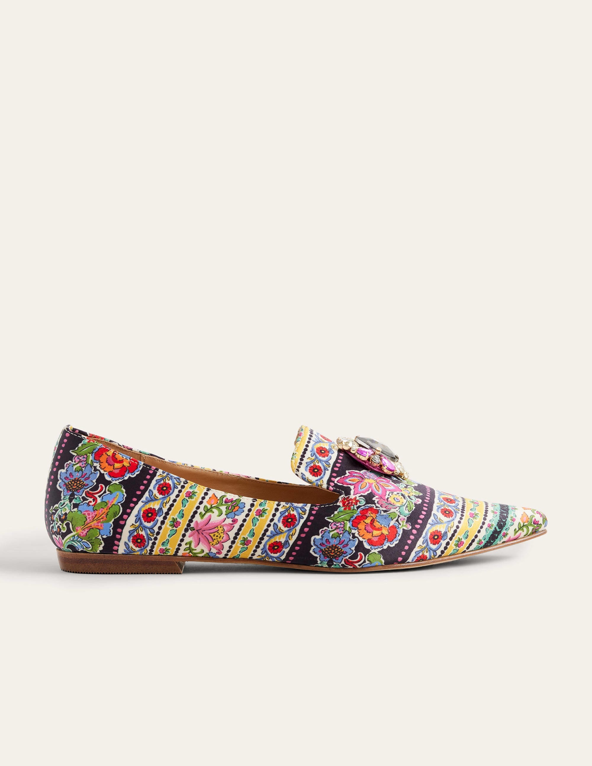 Gemusterte Loafer mit Verzierungen-Nelkenblüten - Image 1