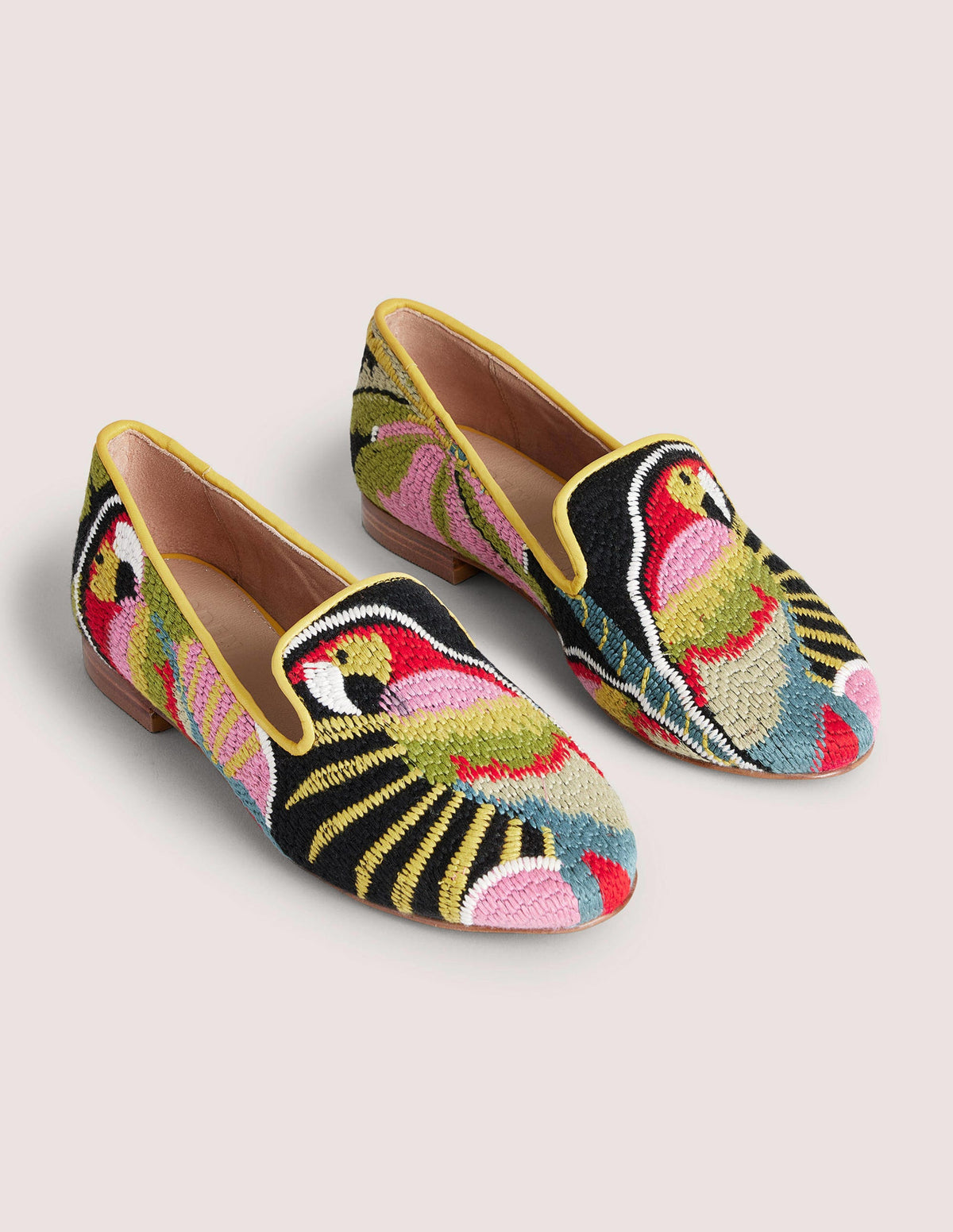 Bestickte Loafer mit Gobelinmuster-Papagei - Image 2