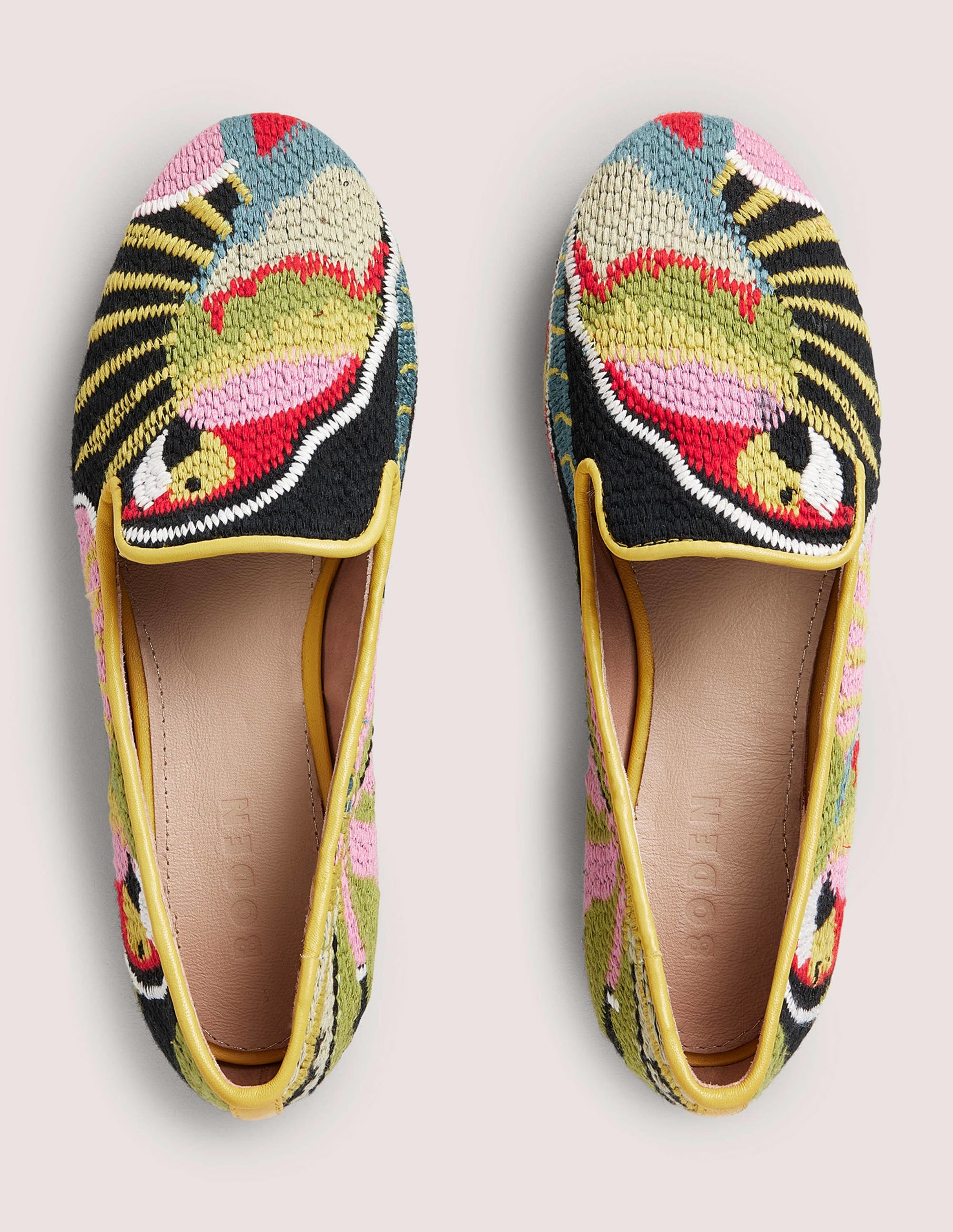 Bestickte Loafer mit Gobelinmuster-Papagei - Image 4