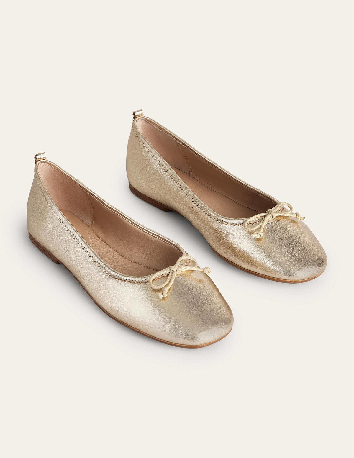 Kitty Flexi Sole Ballet Pumps-Gold-3