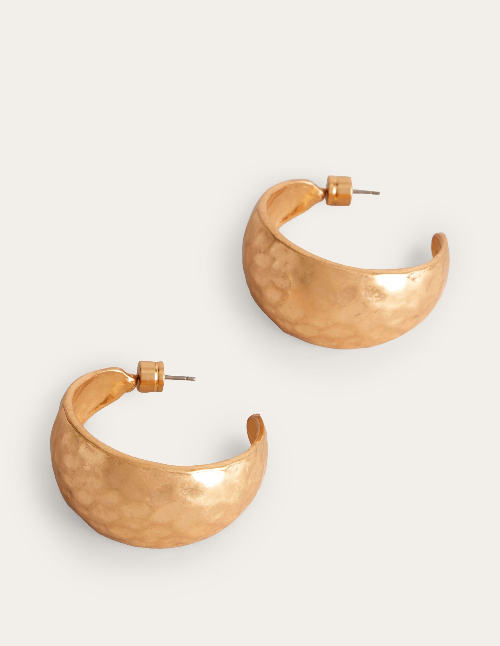 Gehämmerte Creolen-Gold-2