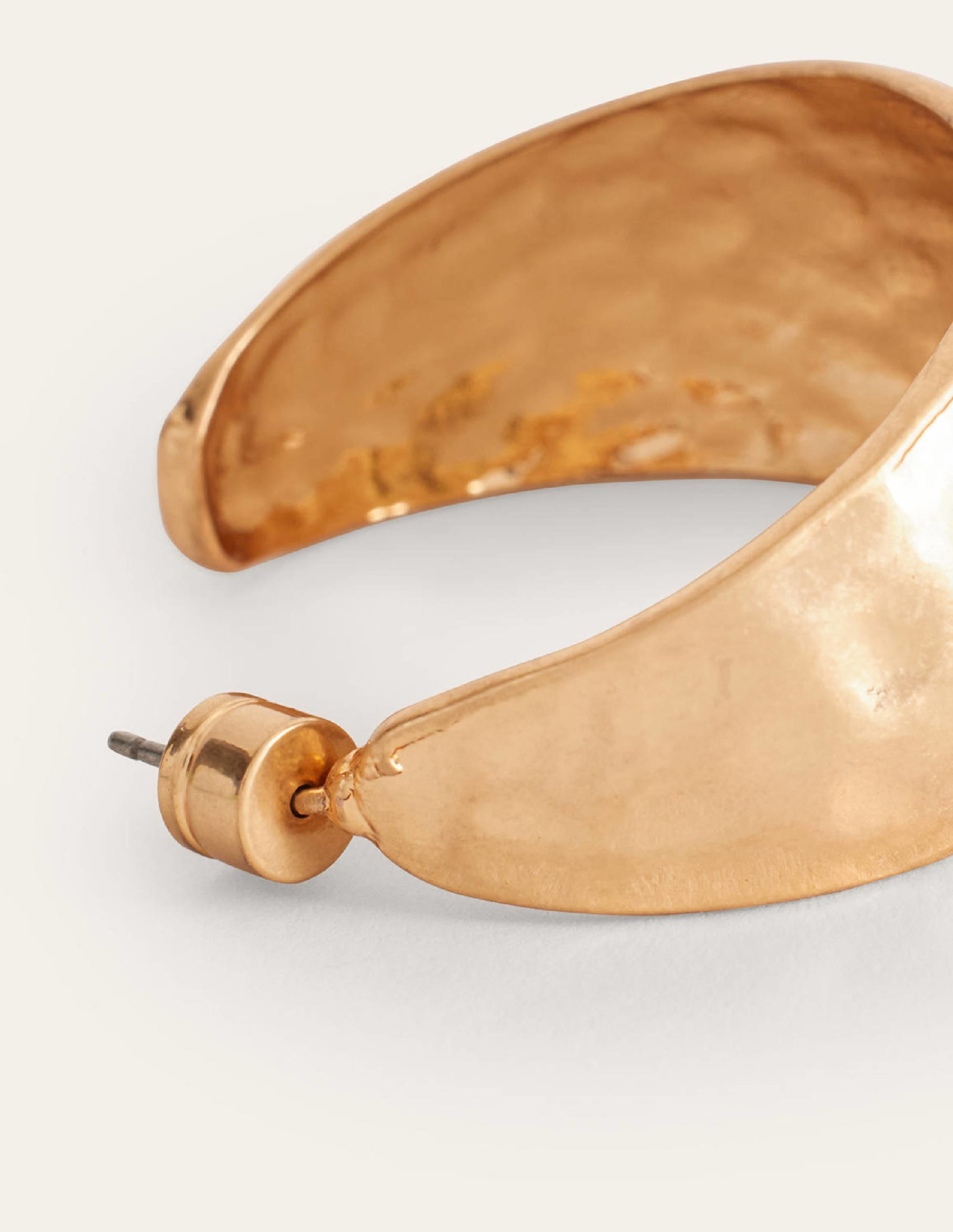 Gehämmerte Creolen-Gold - Image 3