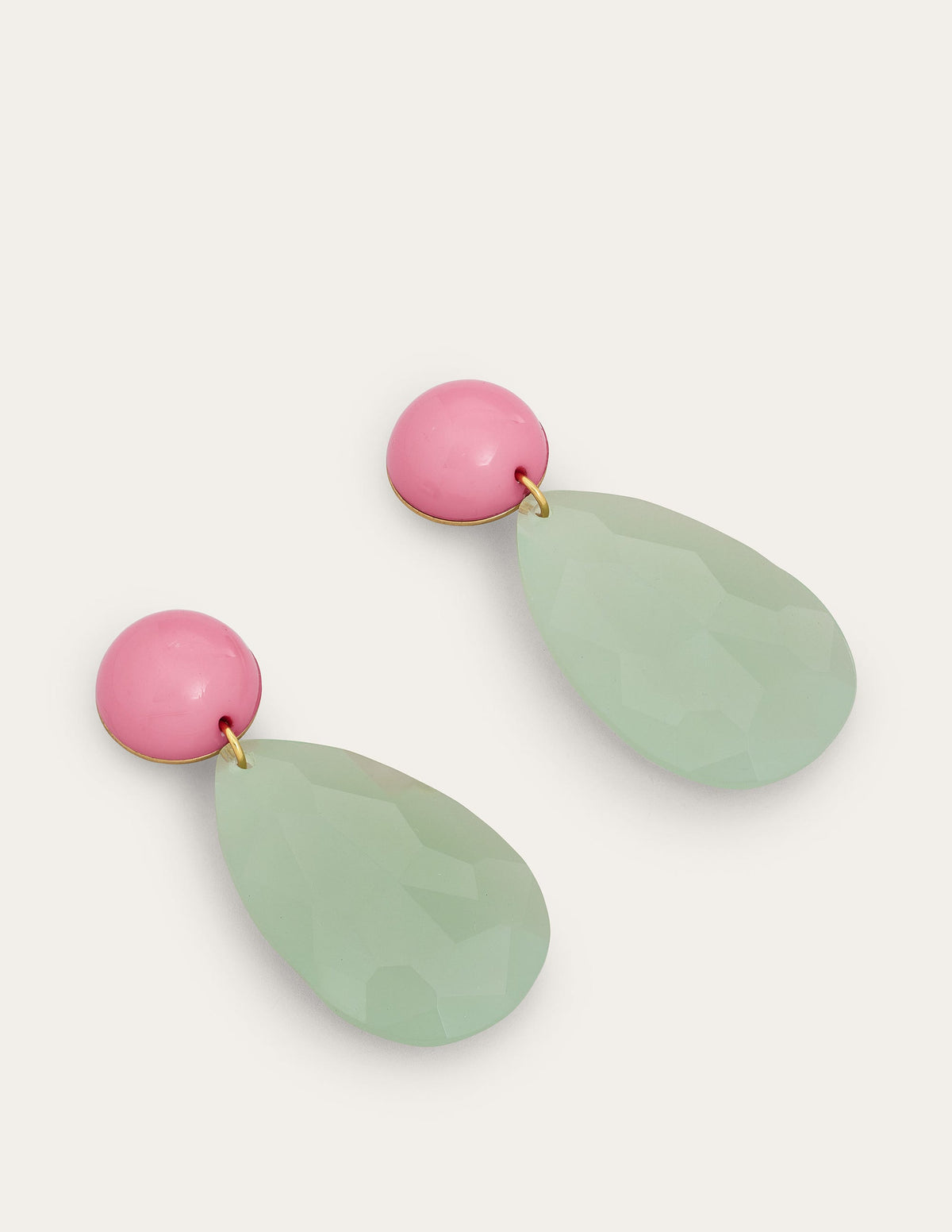 Resin Drop Earrings-Turquoise-1