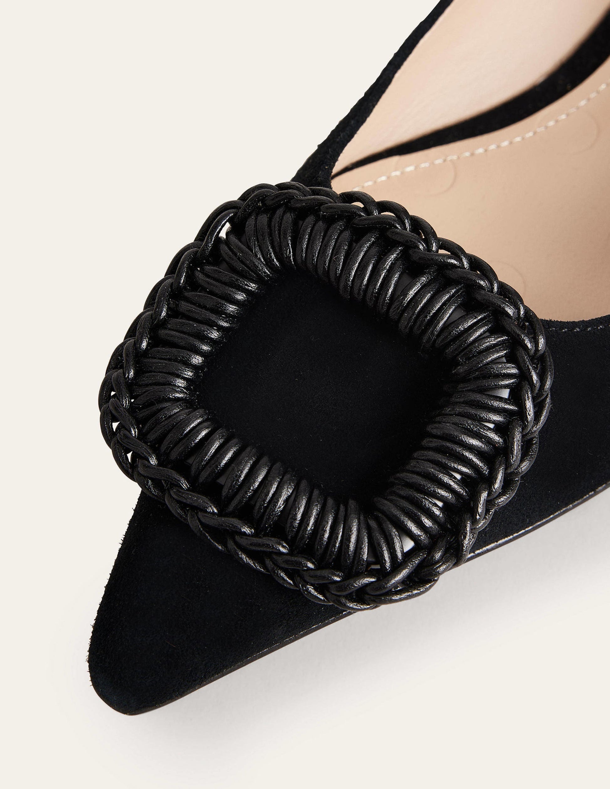 Pointed Ballet Flats-Black Suede-3