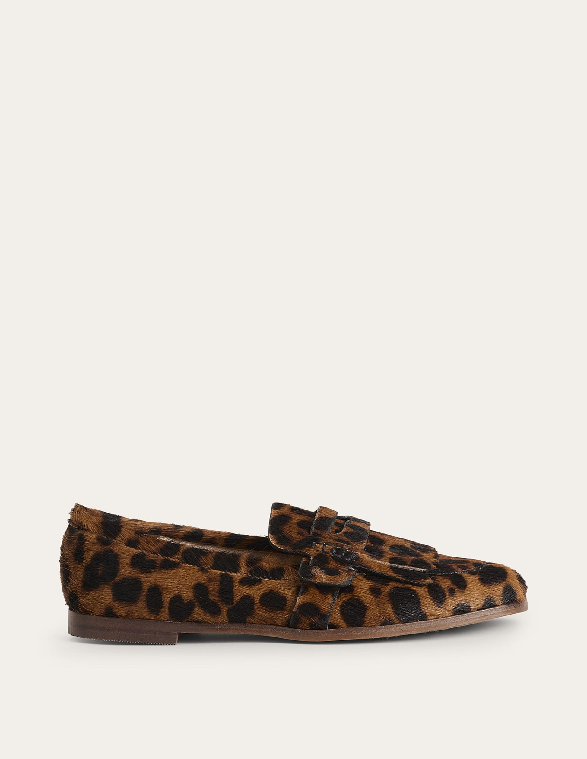 Pennyloafer mit Fransen-Leopardenmuster, Ponyhaar-1