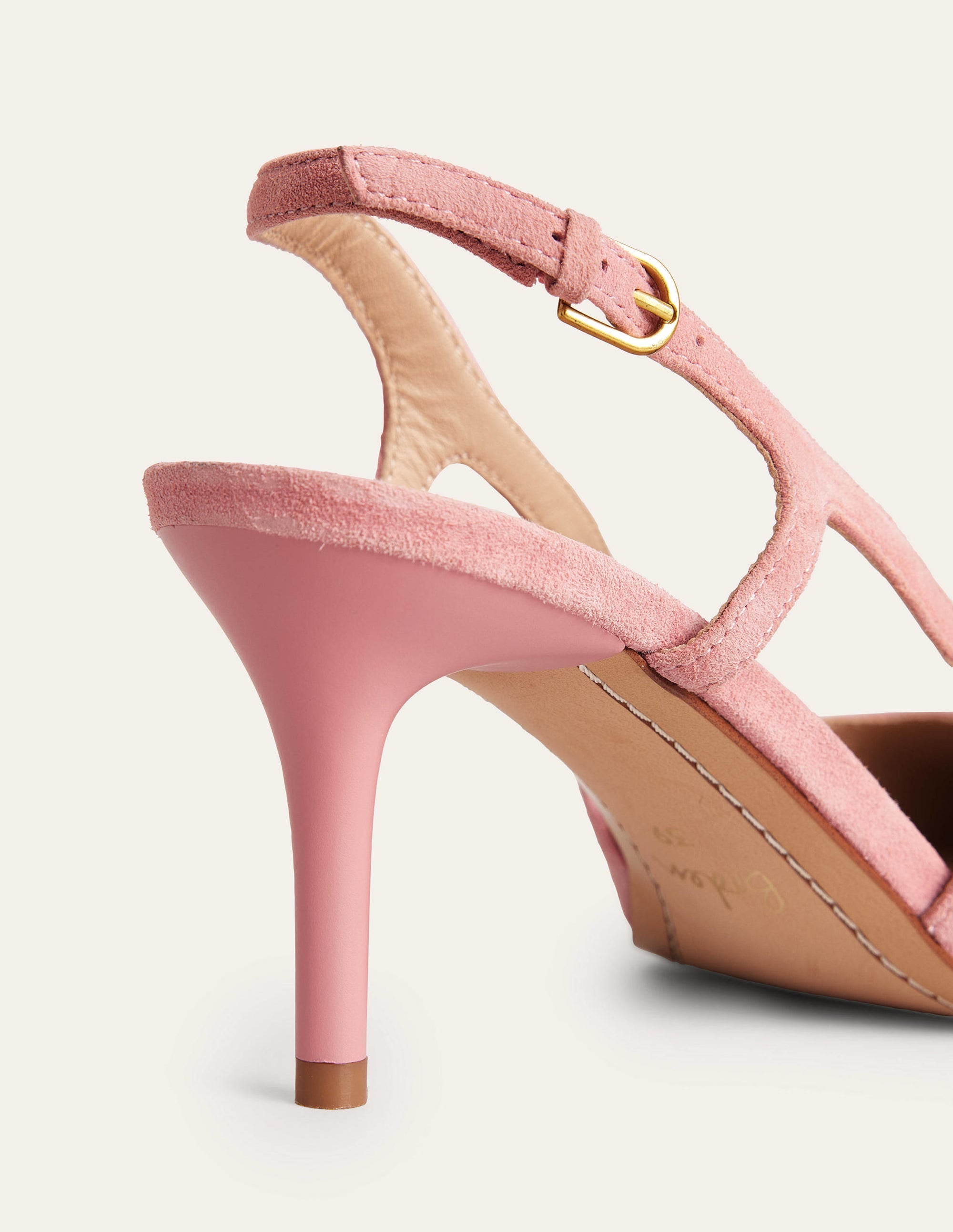 Riemchenpumps mit Cut-out-Pastellrosa, Velours-Ziegenleder - Image 5