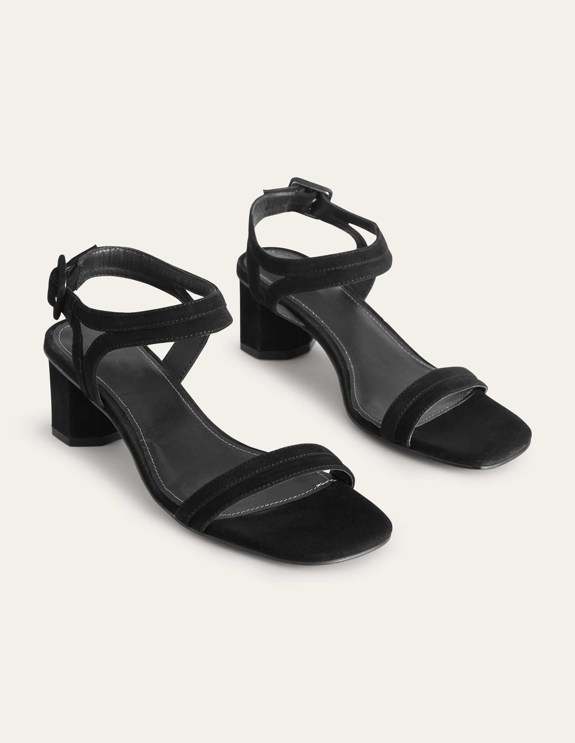 Sandalen mit Blockabsatz-Schwarz - Image 3