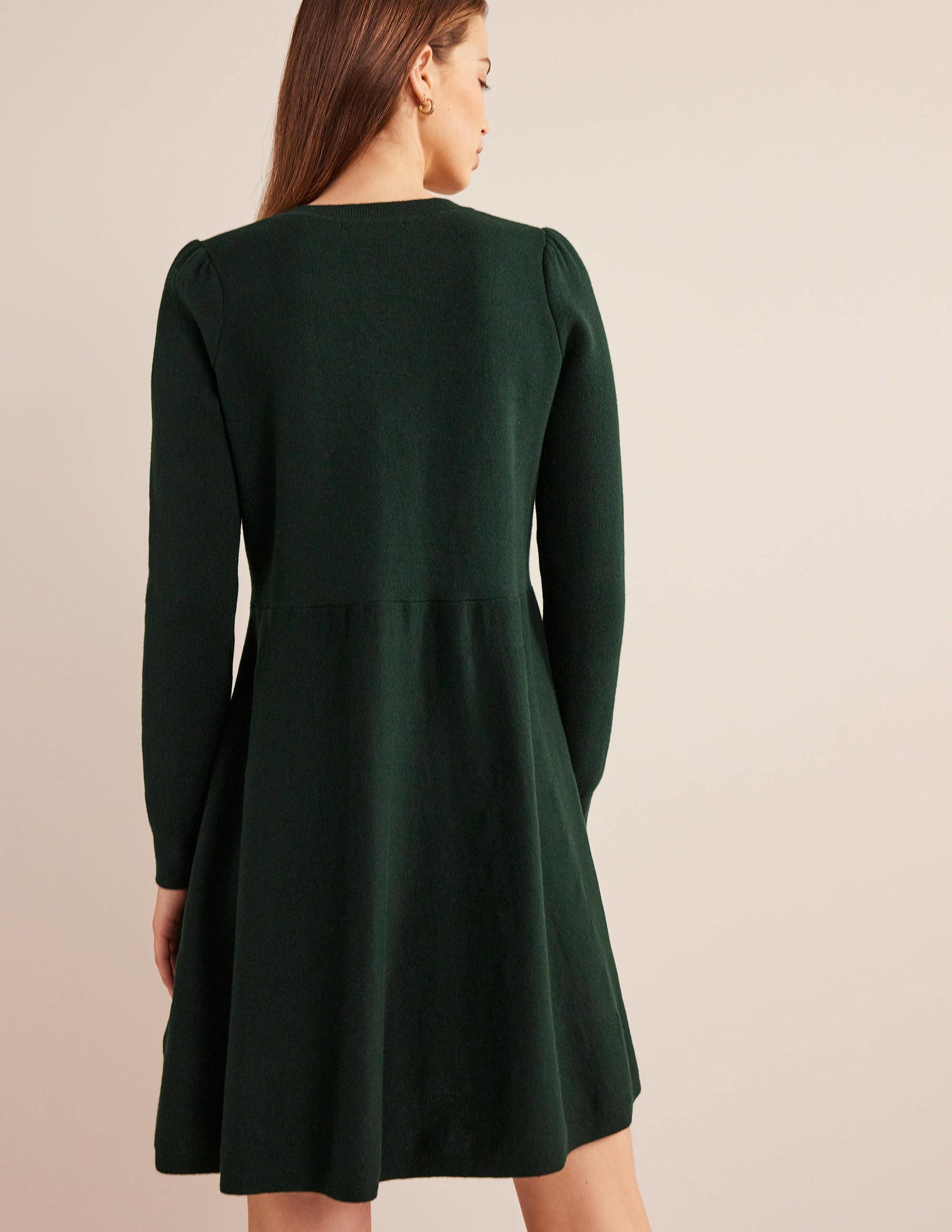 Lässiges Strick-Minikleid-Schwarzer Kaviar-3