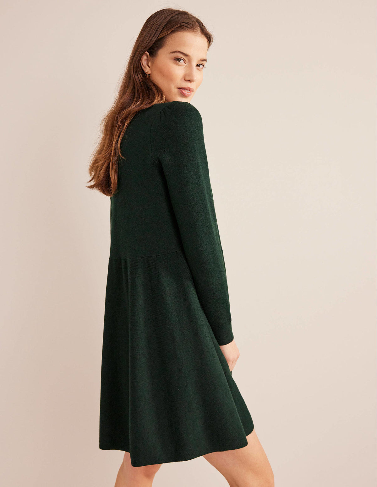 Lässiges Strick-Minikleid-Schwarzer Kaviar - Image 6